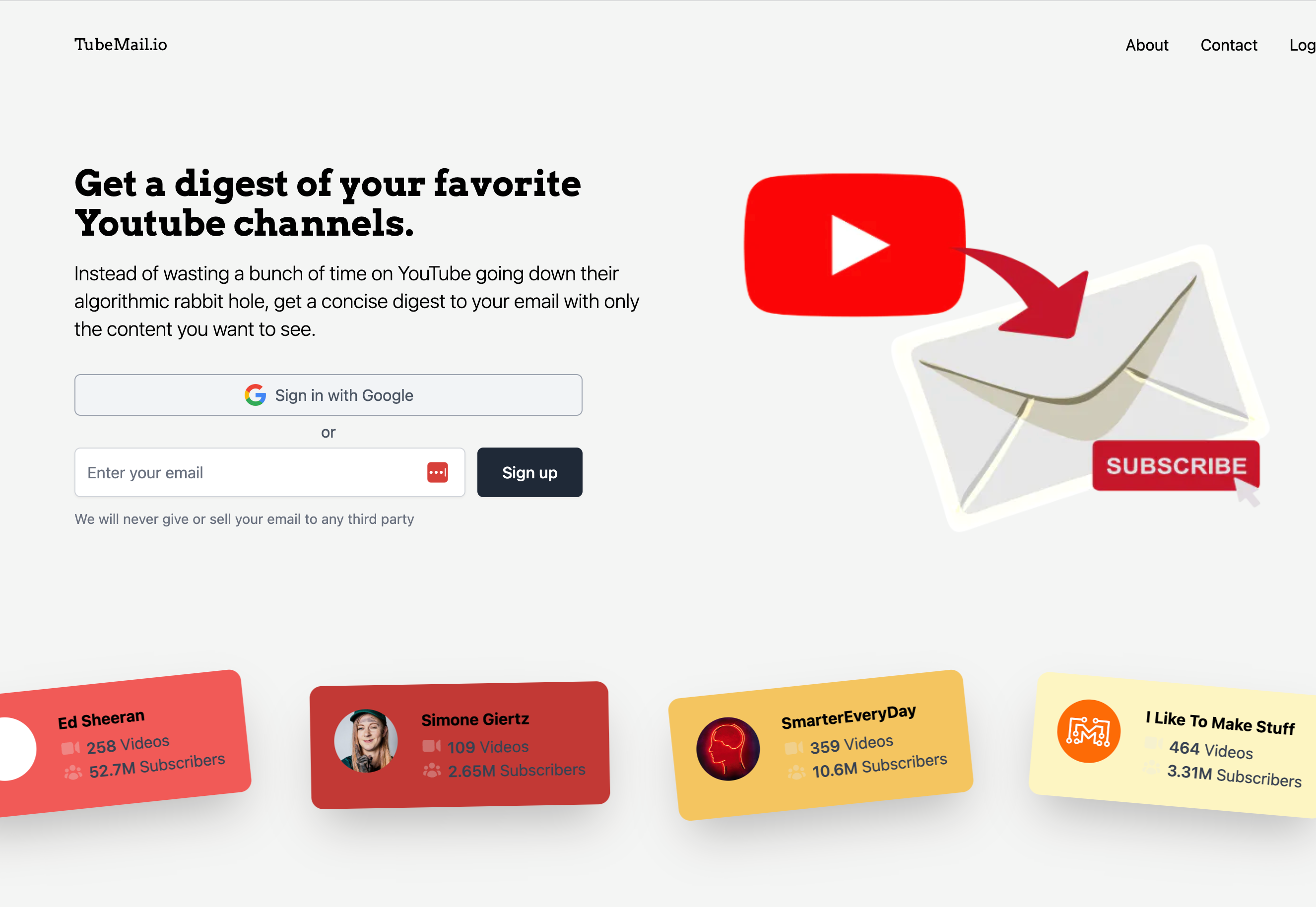 มีทูบามิล - รับอีเมลย่อยของวิดีโอ YouTube ที่คุณชื่นชอบ media 1