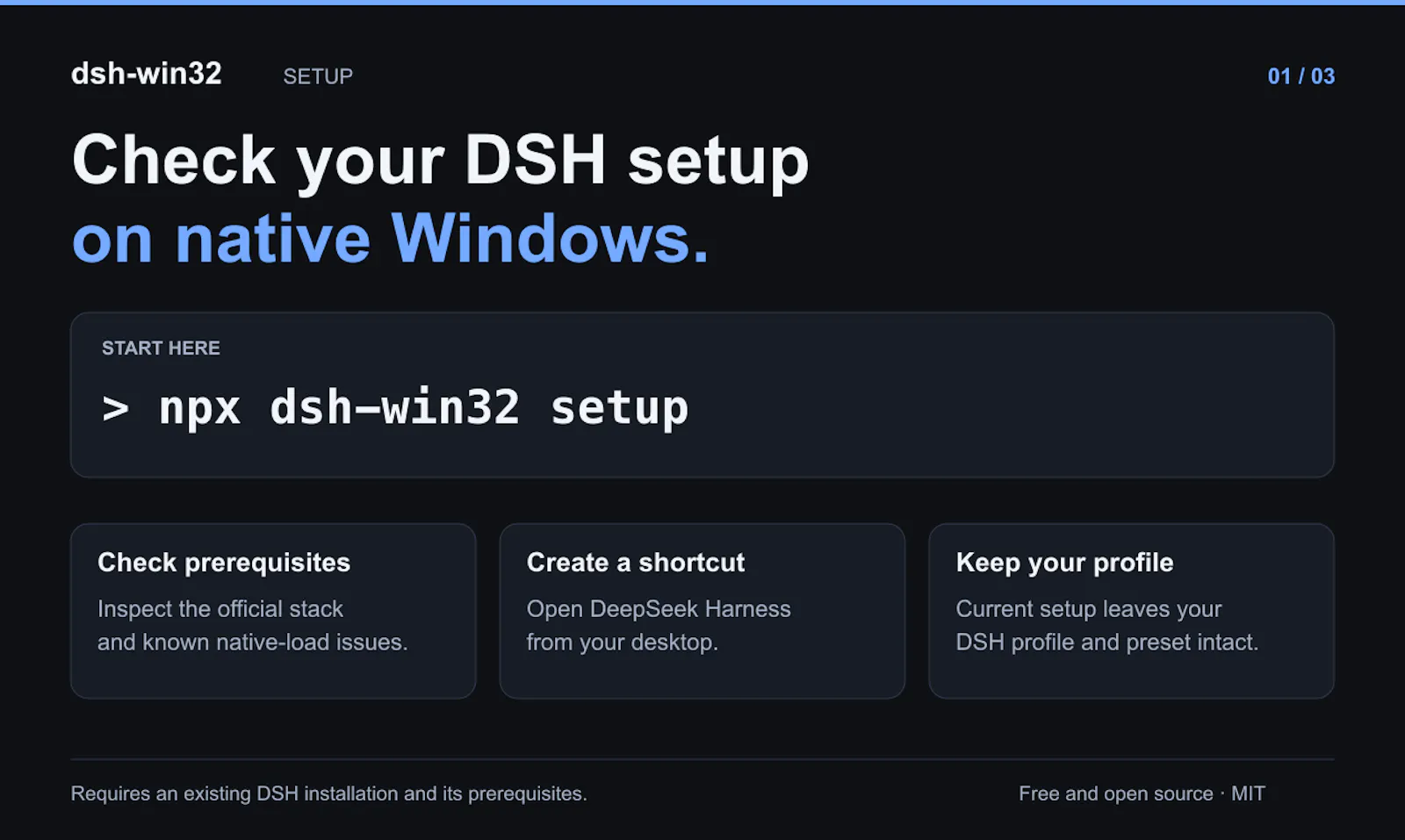 dsh-win32 screenshot 1