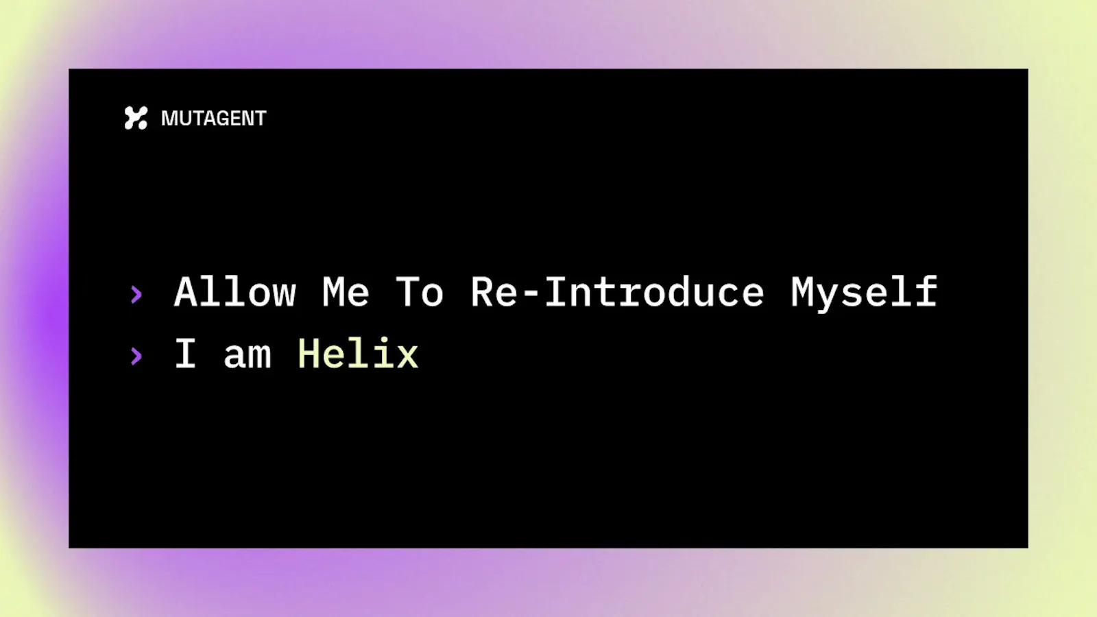 Mutagent Helix screenshot 1 (video preview)