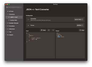 DevToys For mac gallery image
