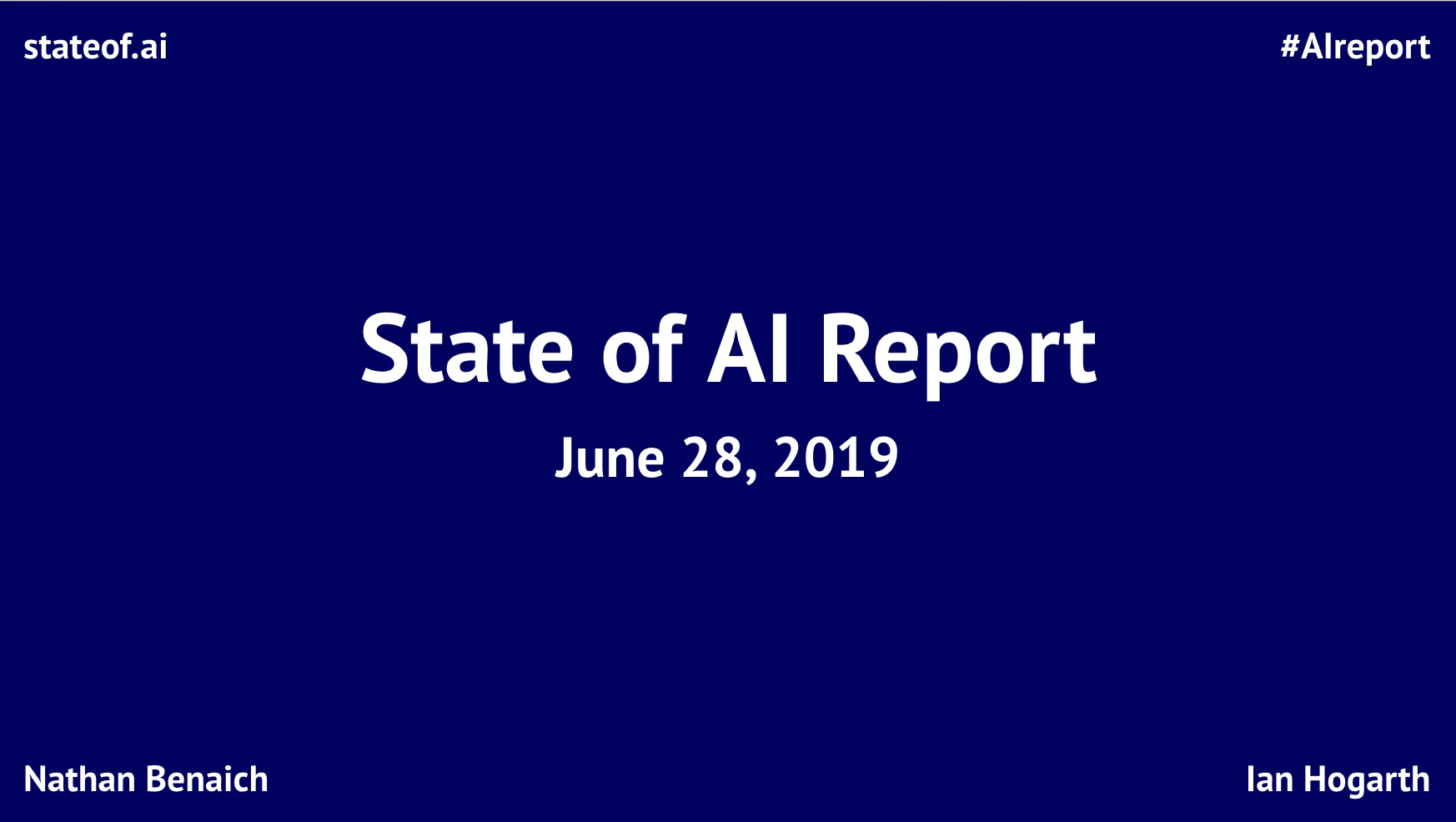 State of AI Report