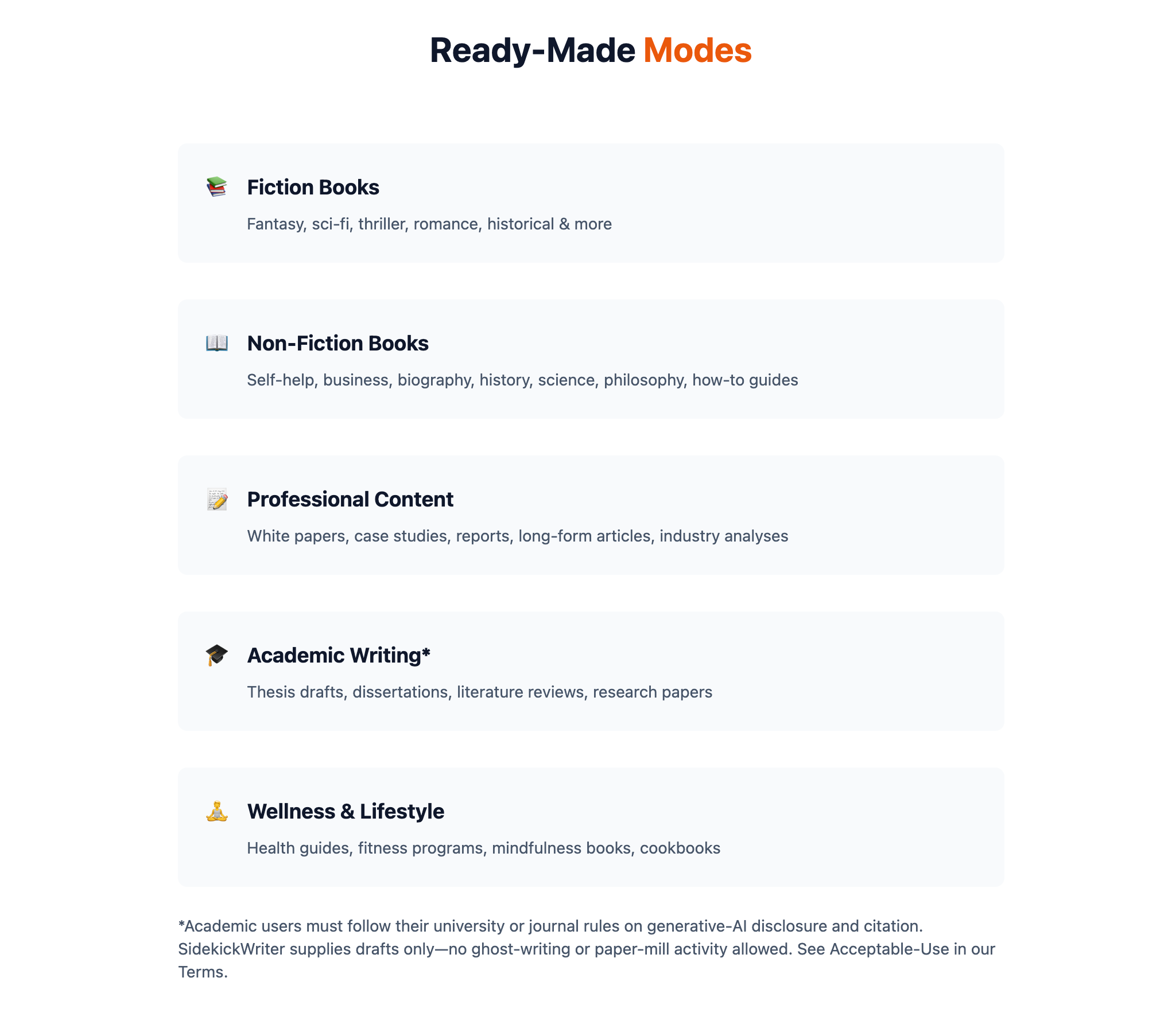 SidekickWriter - Books, Novels, Theses, Done in Minutes. media 3