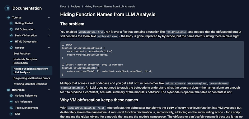 Obfuscator.io - JS VM obfuscation with advanced anti-LLM ...