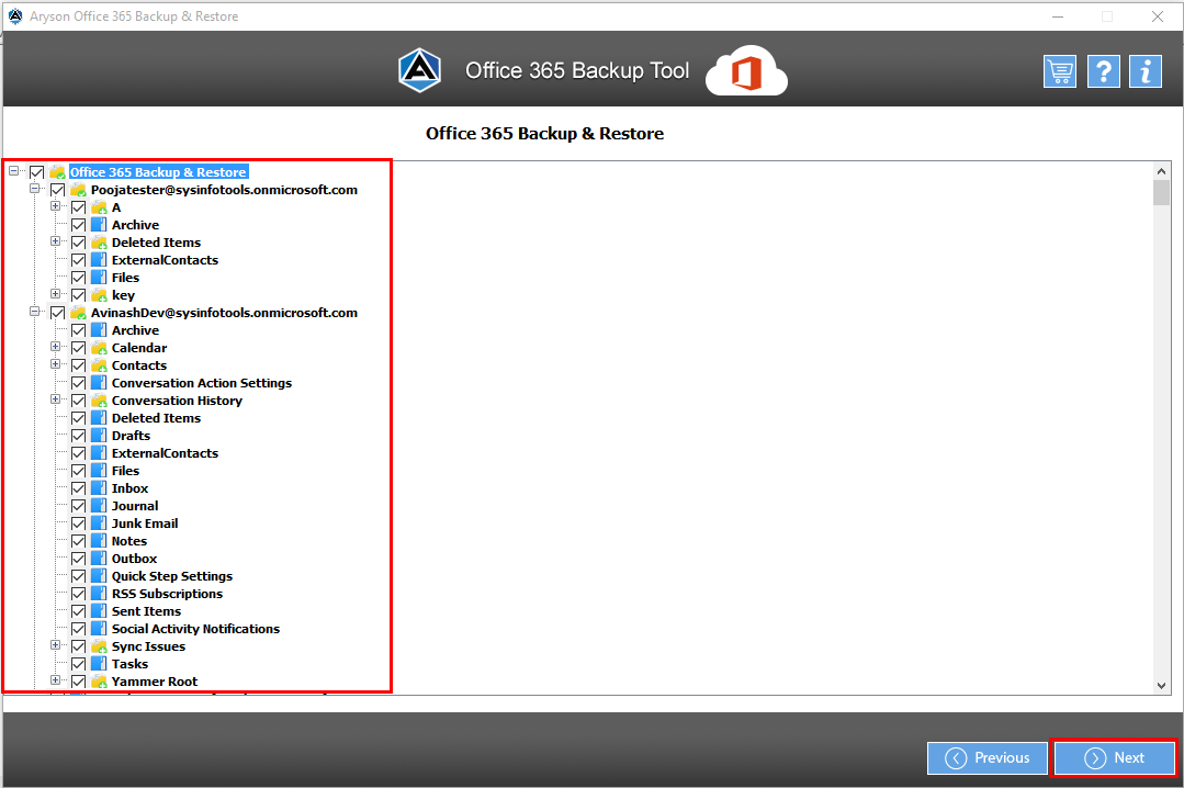 Office 365 إلى Office 365 Migration Tool media 6
