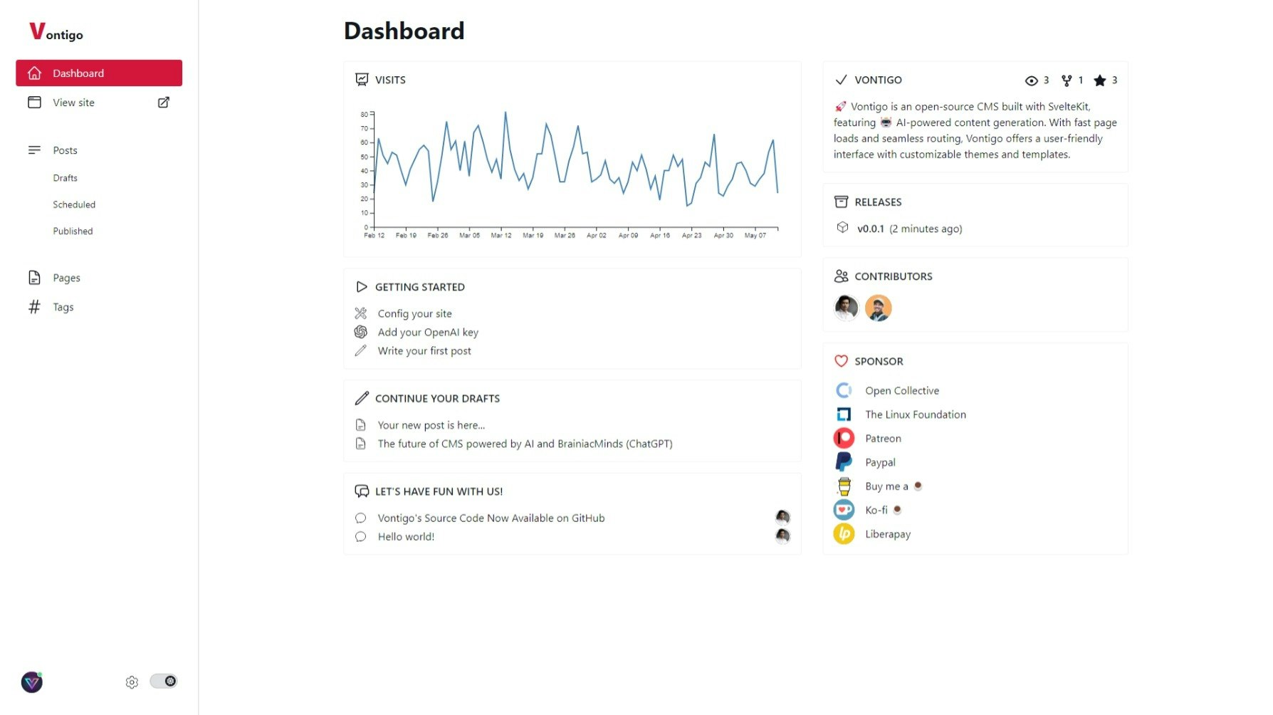 Телесные - CMS с AI с полным стеком, построенным из SVELTEKIT медиа 5