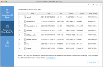 Coolmuster iPhone WhatsApp Recovery Mac gallery image