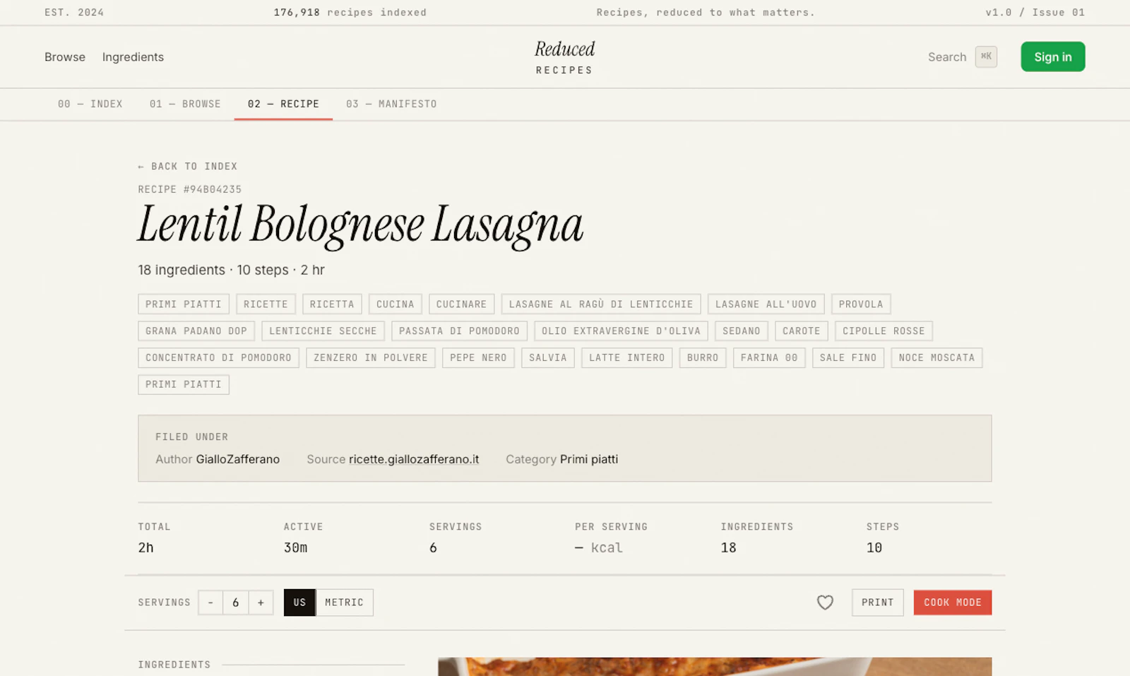 Reduced Recipes — Recipes, reduced. screenshot 4