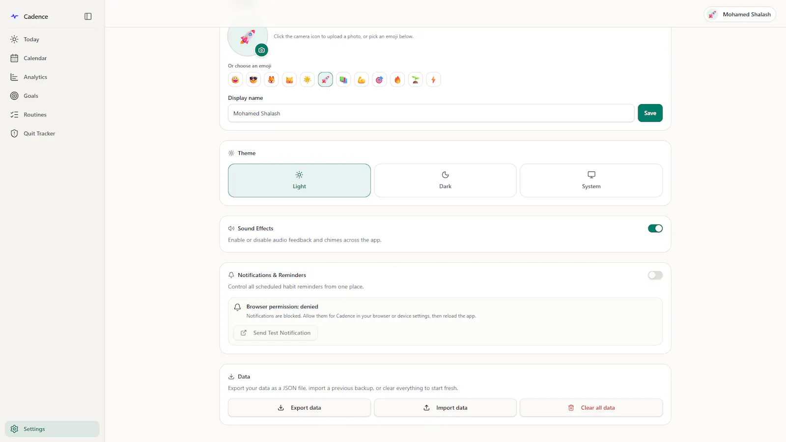 Cadence Habit Tracker screenshot 6