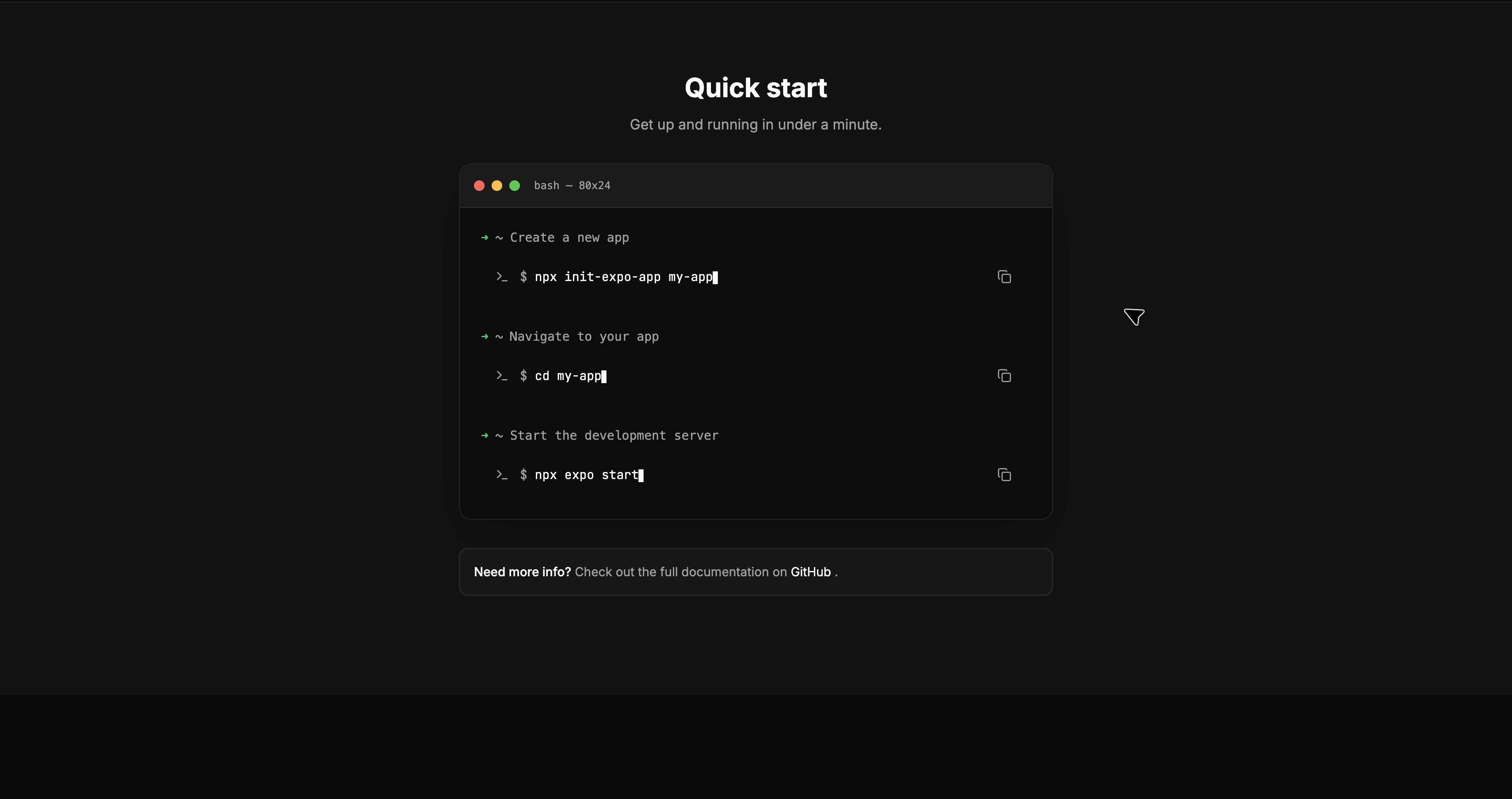 Init Expo App - Screenshot 3 showing product features and functionality