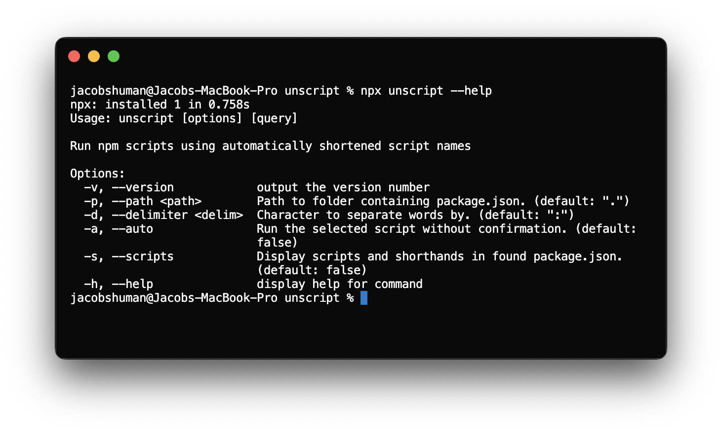 No escrita - Ejecute scripts NPM utilizando nombres de script acortados automáticamente media 3