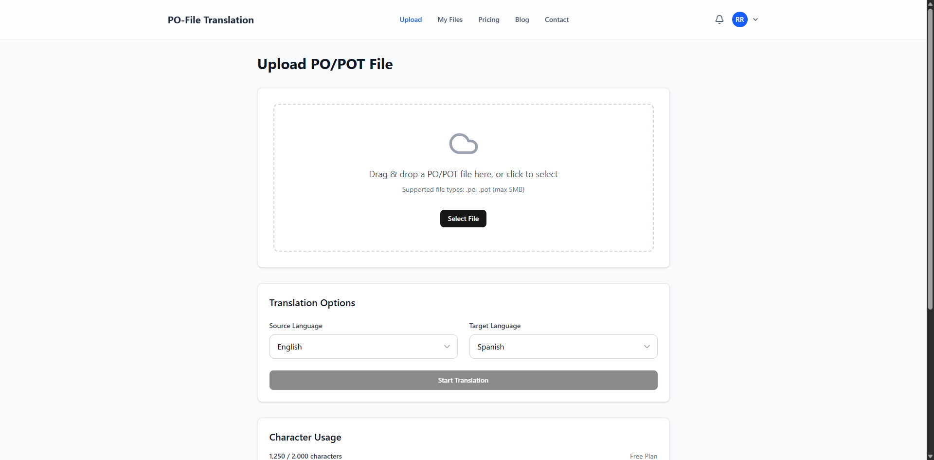 po-file.com - Main product screenshot demonstrating key features and user interface