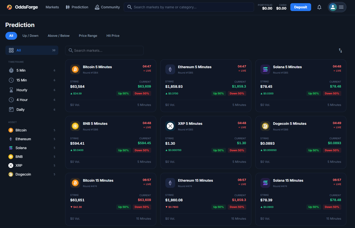 OddsForge - Screenshot 3 showing product features and functionality