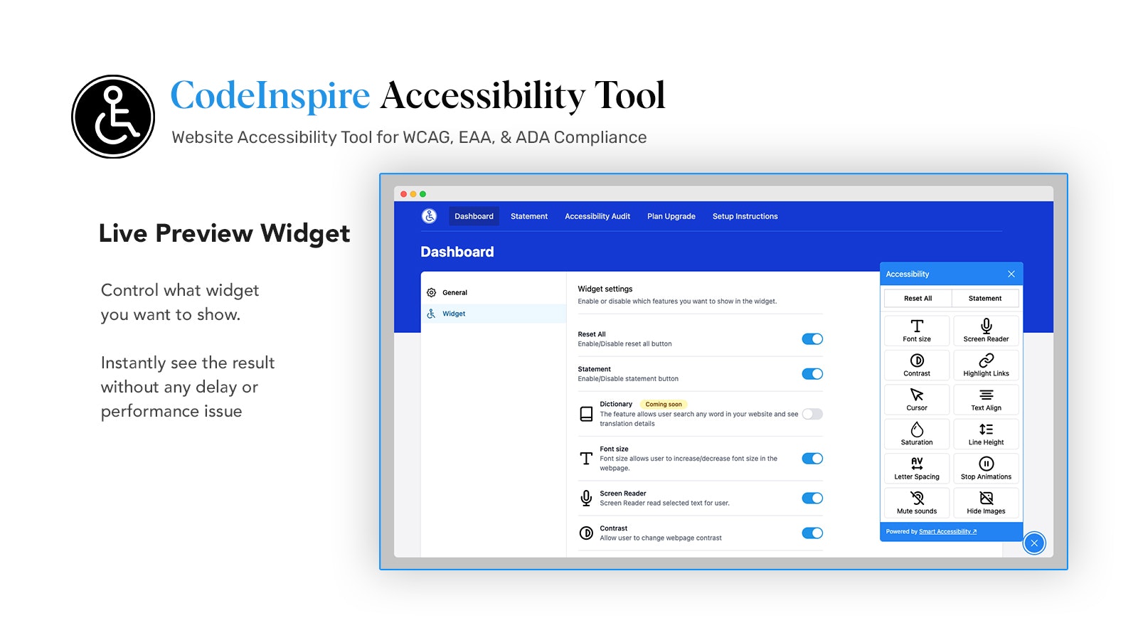Codeinspire toegankelijkheidstool - Website Accessibility Tool voor WCAG, EAA en ADA Compliance media 4