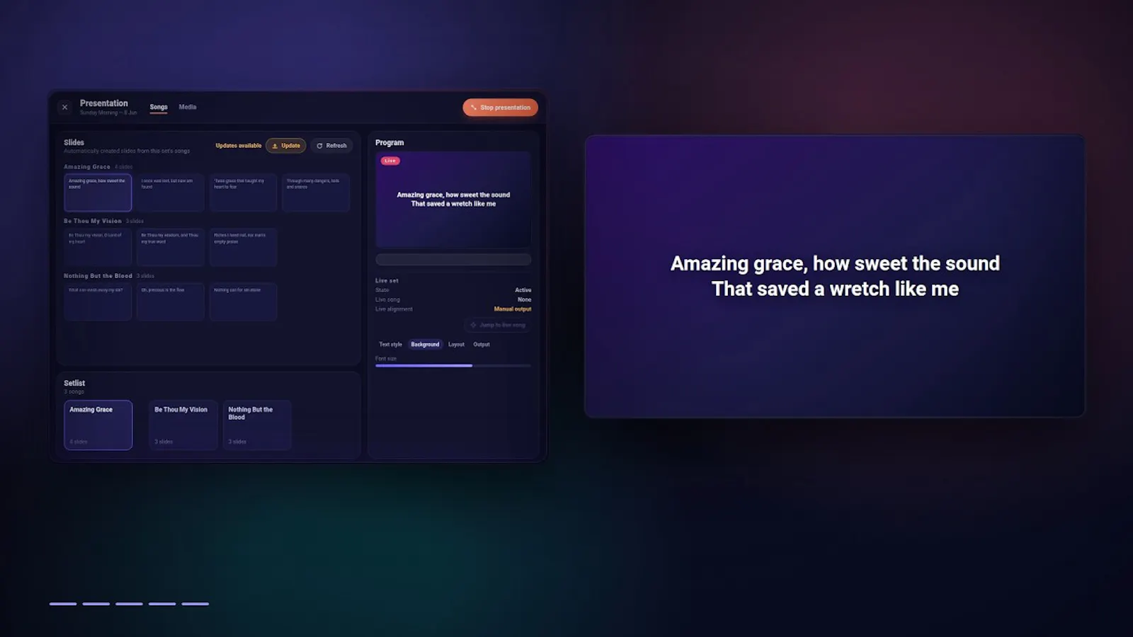 Songware screenshot 1 (video preview)