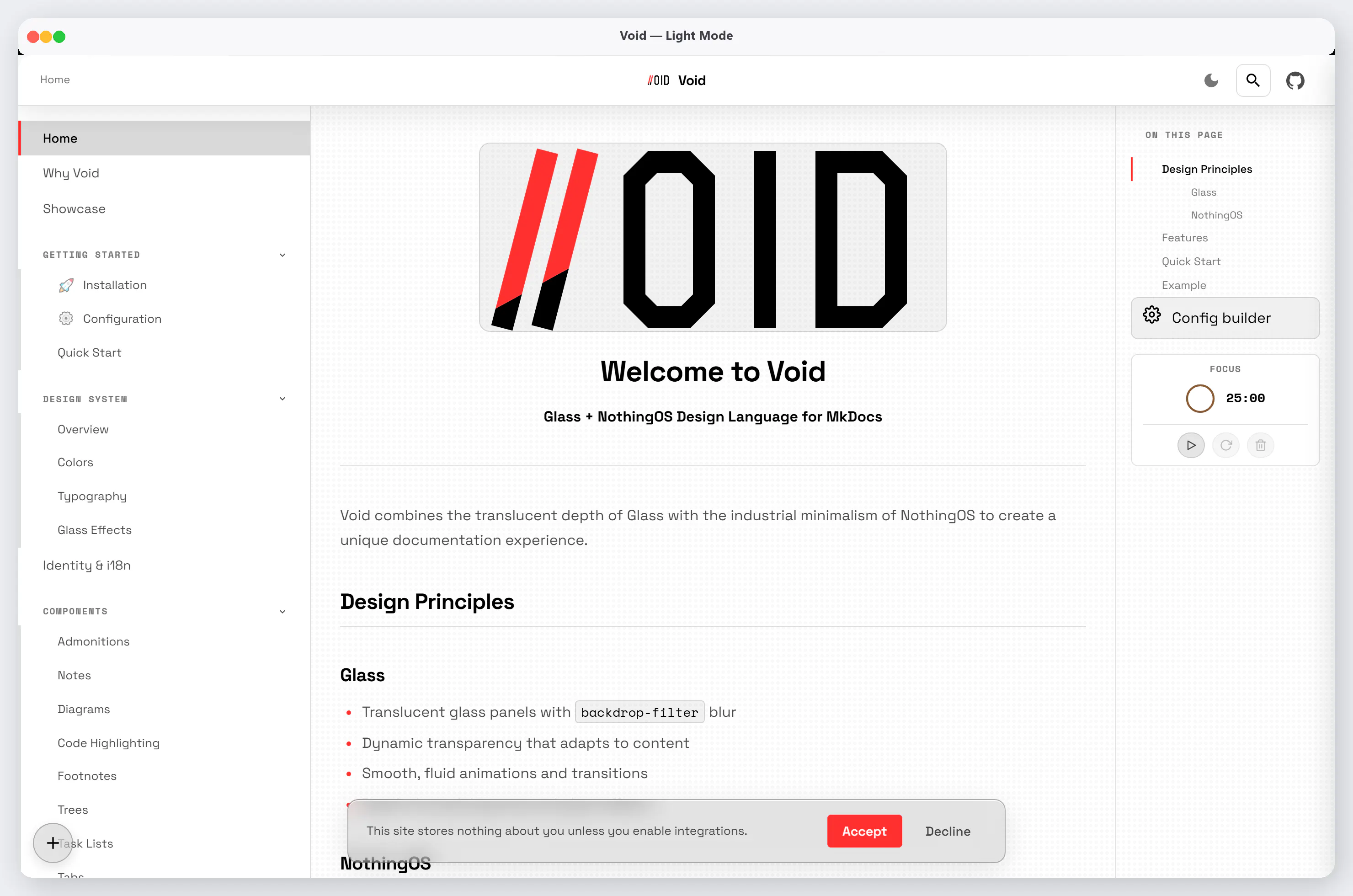 Void Documentation gallery image