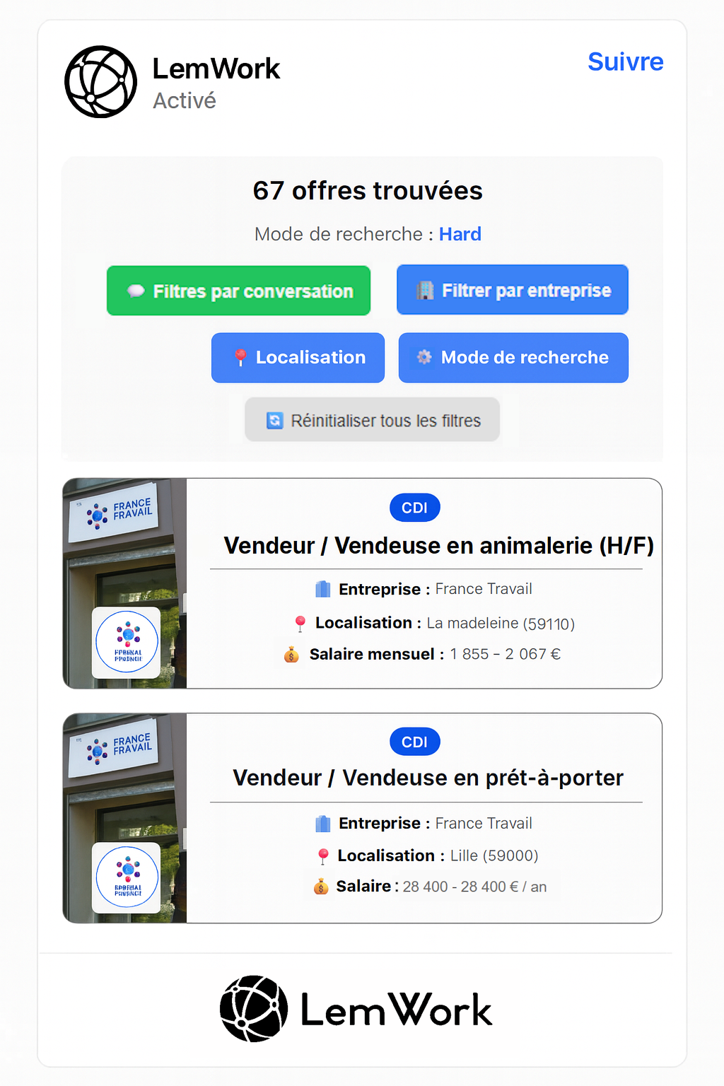 Média Lemwork - Emploi & recrutement en ligne | cdi, cdd 3