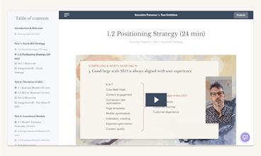 The SEO MBA Course on Executive Presence gallery image