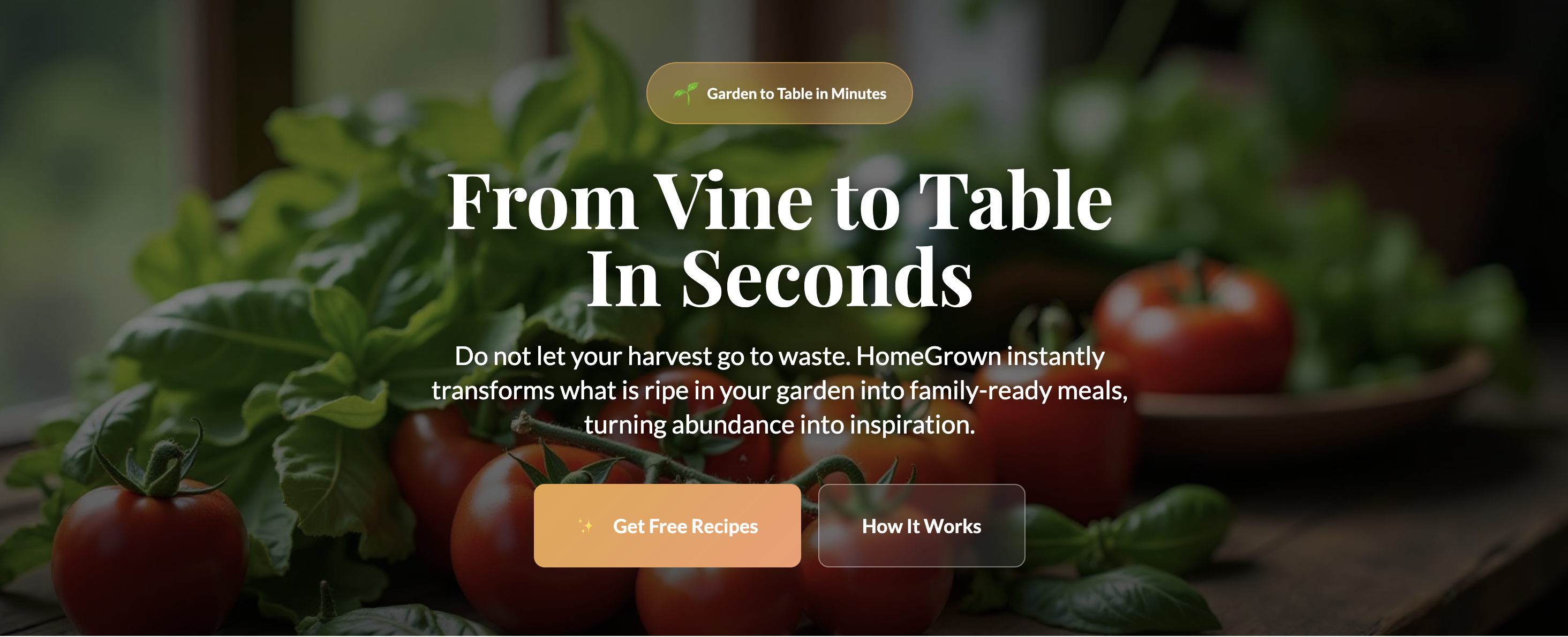 Média HomeGrown - Turn your harvest into delicious meals with AI  3