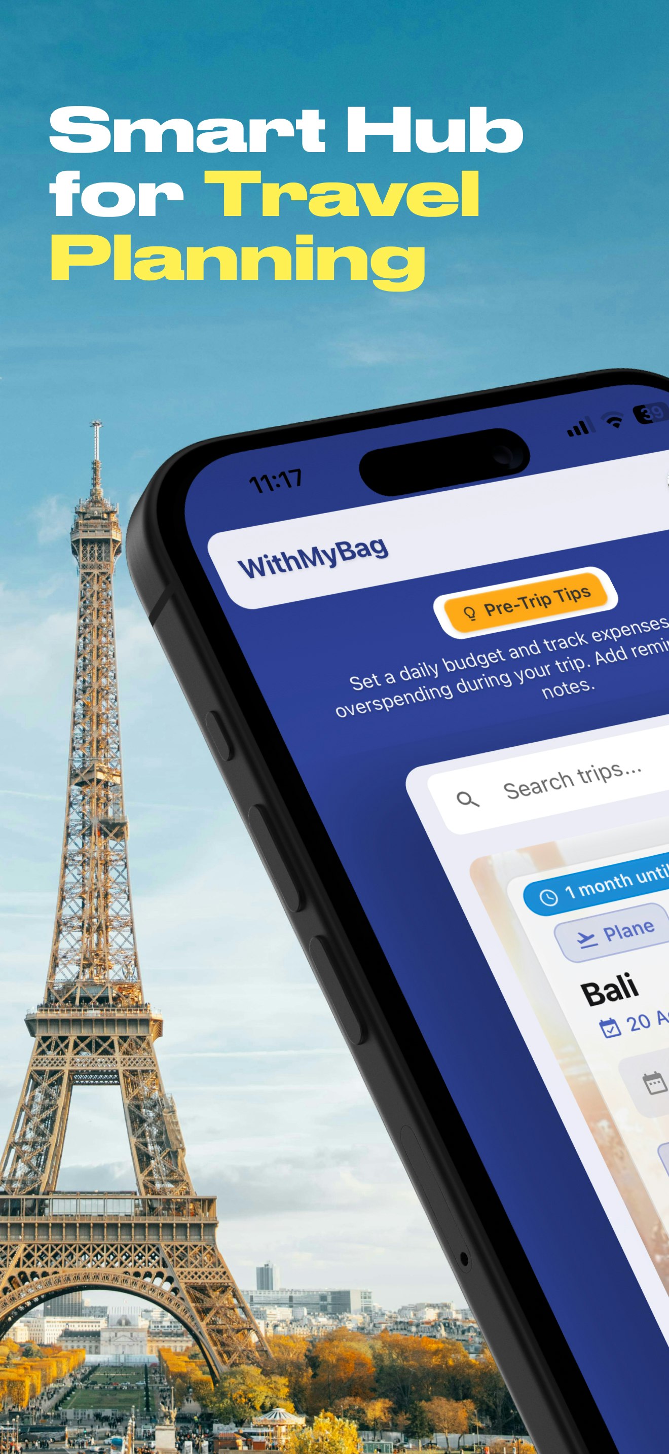 Mídia 1 de With mybag - O primeiro centro de viagem e planejador