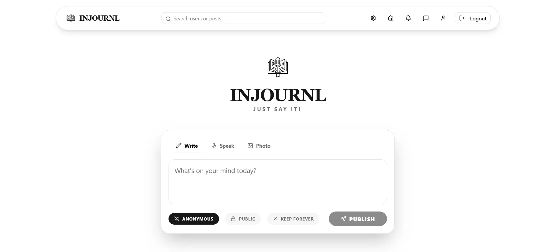 INJOURNL screenshot