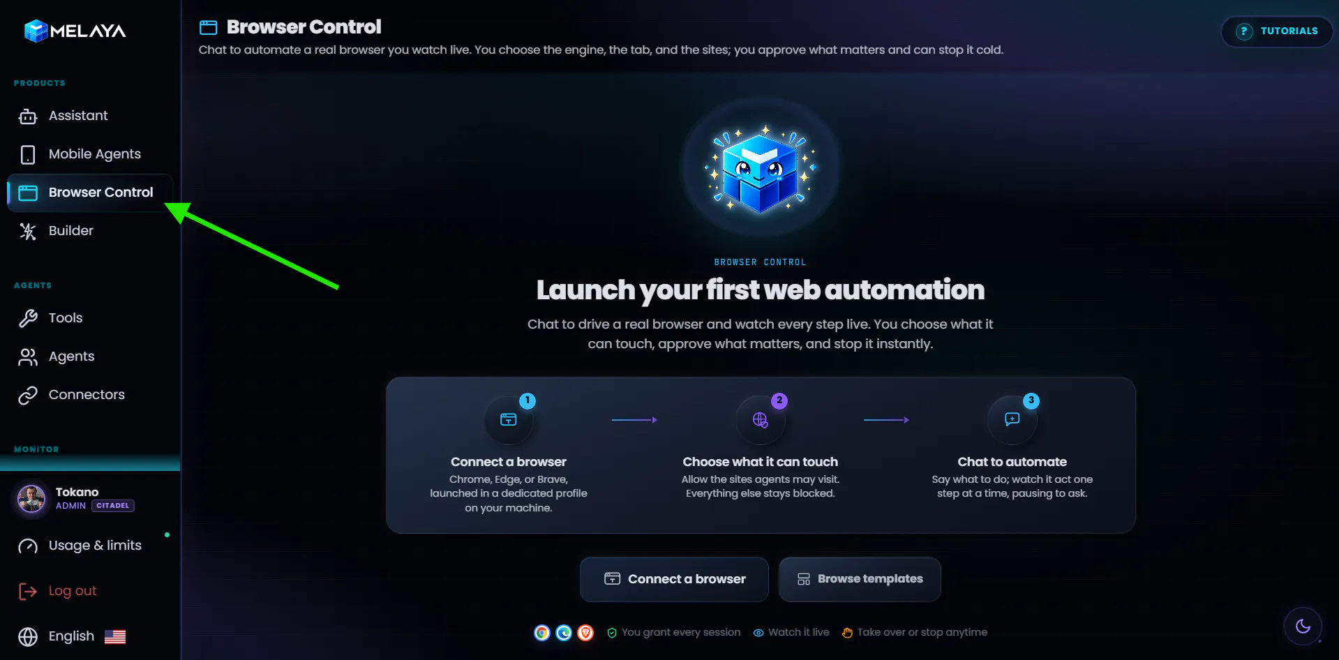 Melaya Browser Control + Extension gallery image