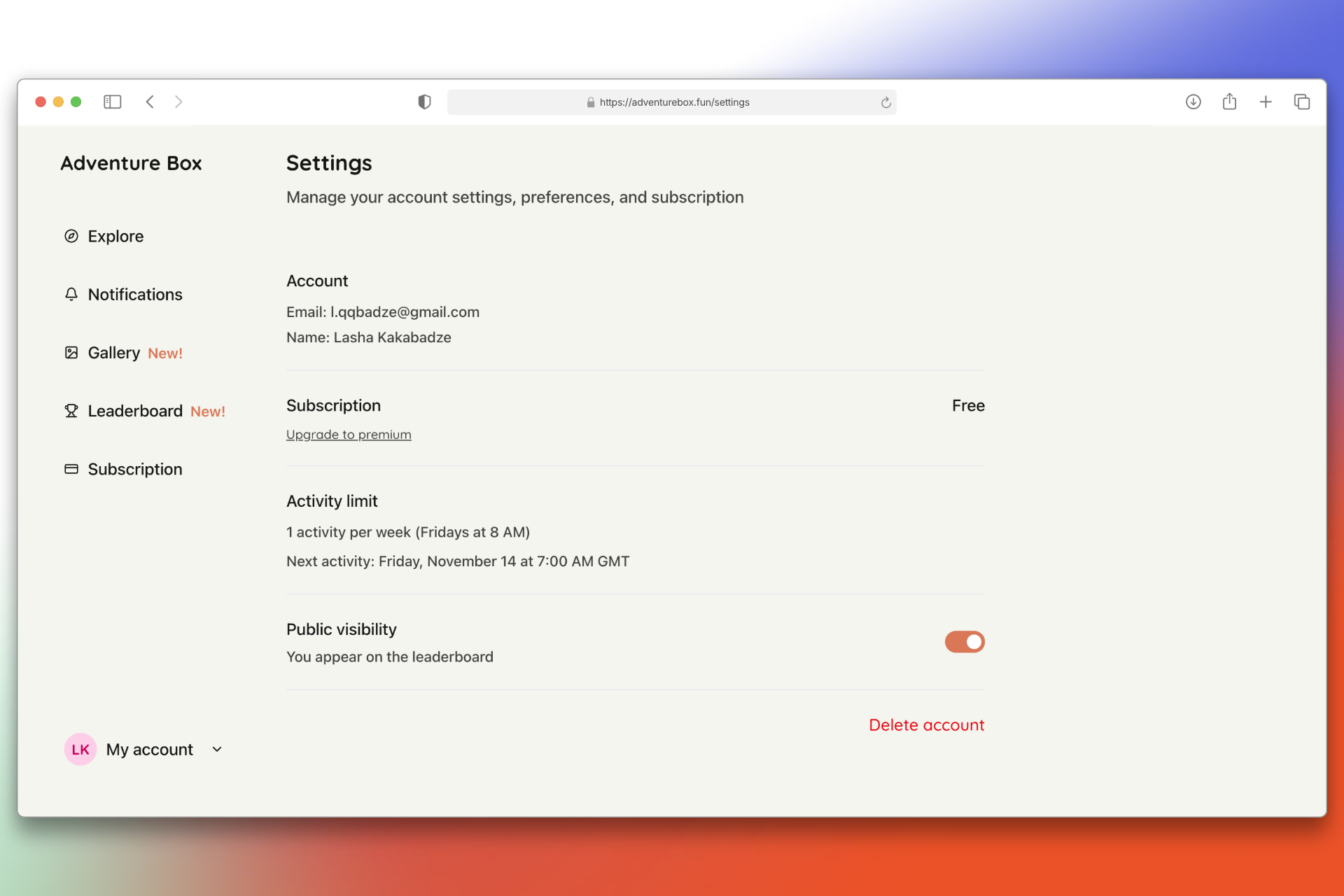 Adventure Box gallery image