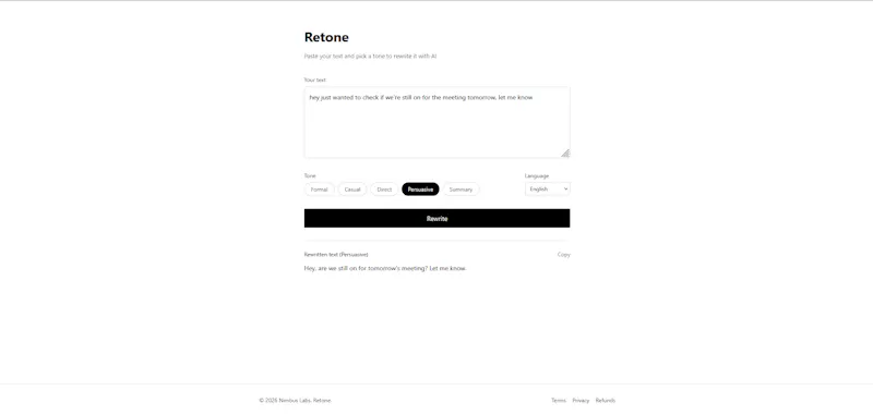 Retone screenshot 4