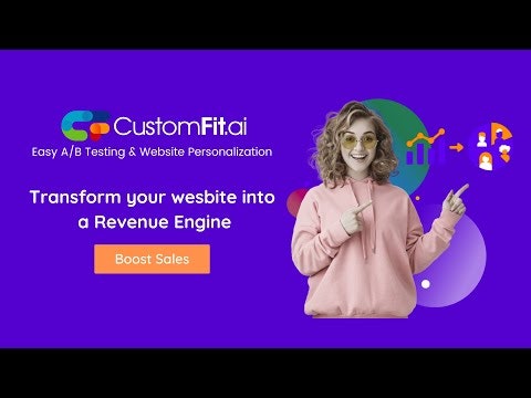 startuptile CustomFit.ai 2.0-Easiest A/B testing & website personalization platform