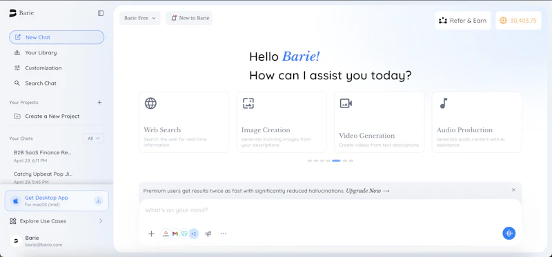 Barie.ai 2.0 screenshot 1