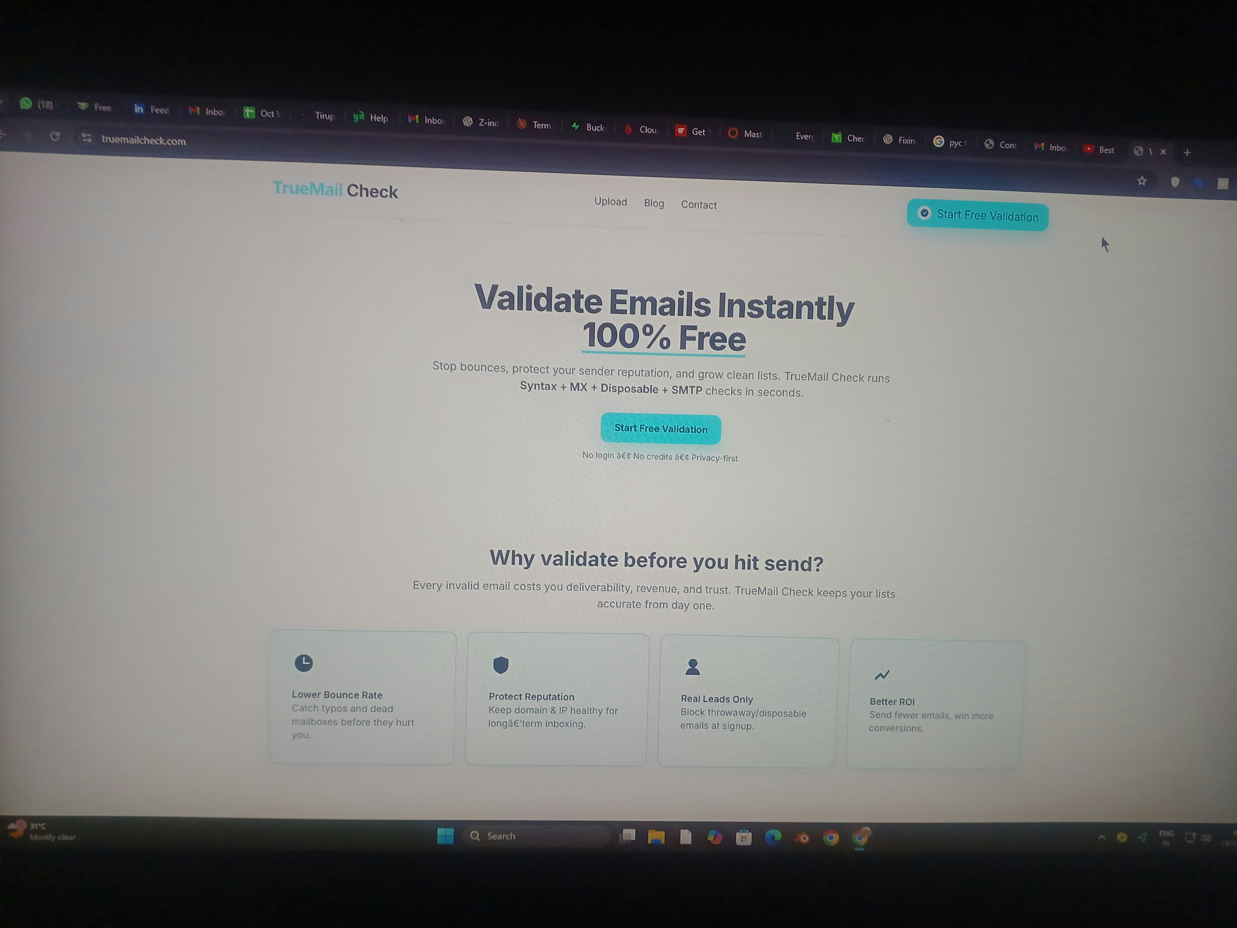 Truemailcheck  Free Email Validation gallery image