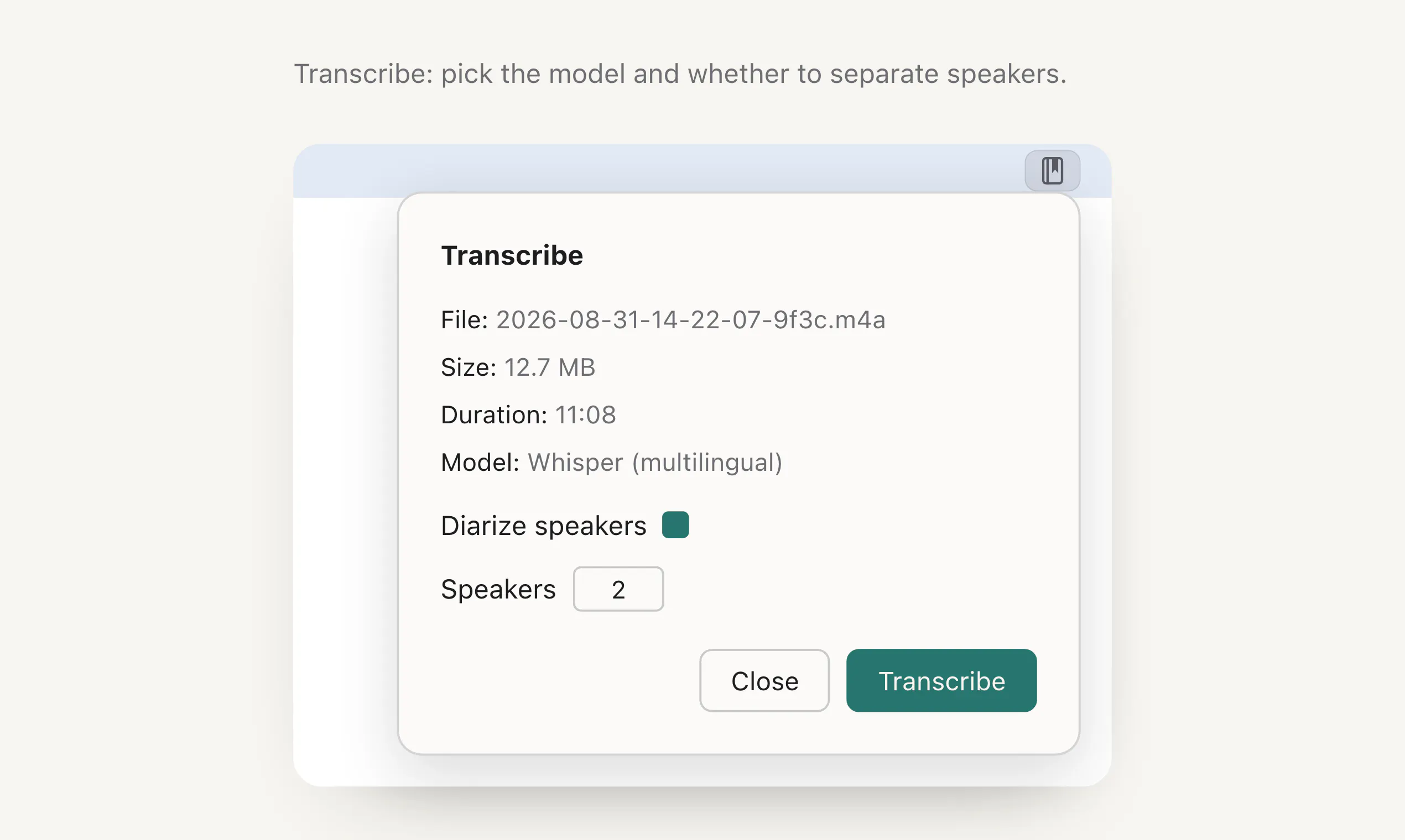 LocalScribe. Transcribe locally on Mac. gallery image