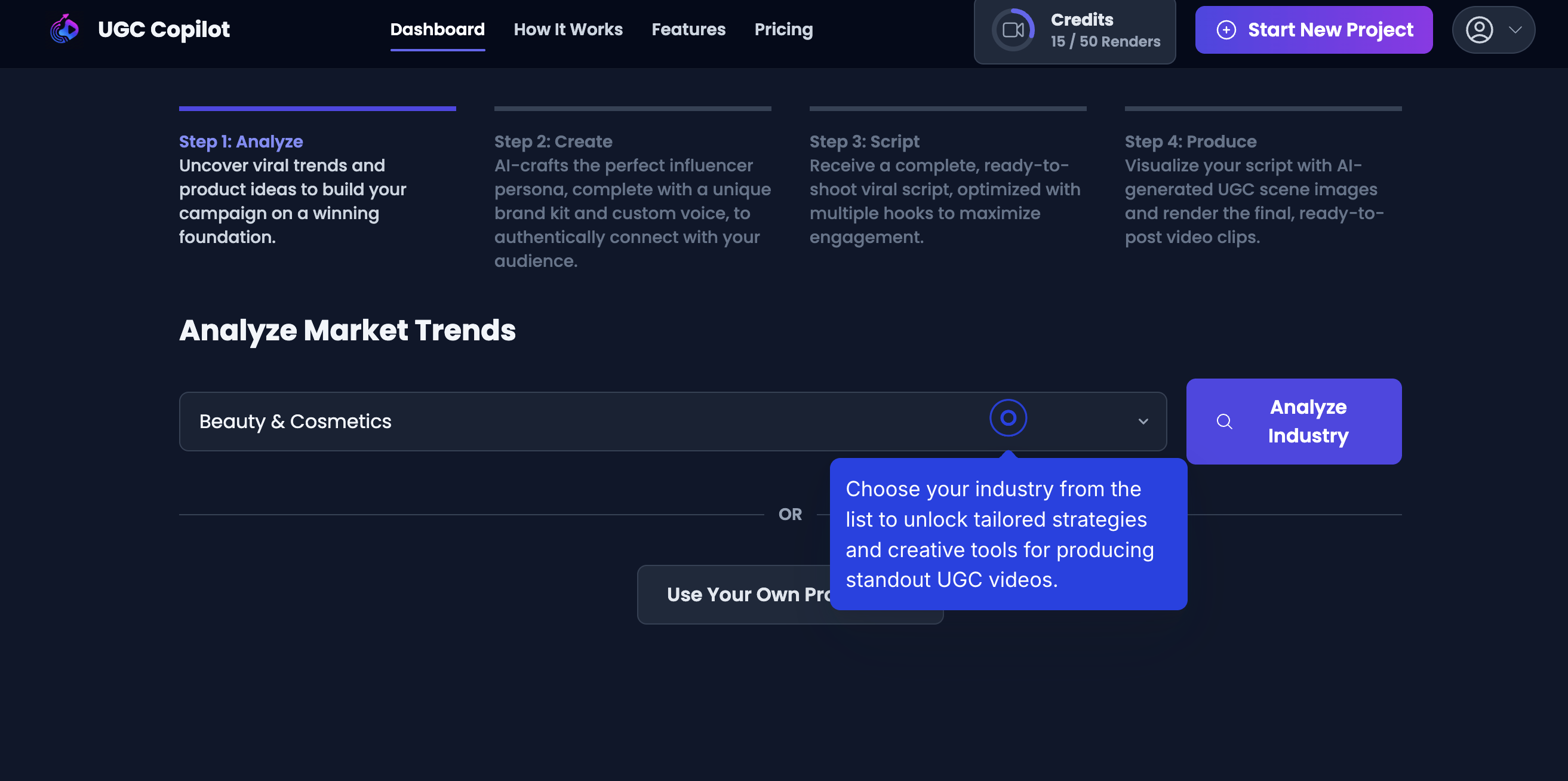 Média Copilote UGC - ADS UGC alimentés par AI.Rendu simple. 3
