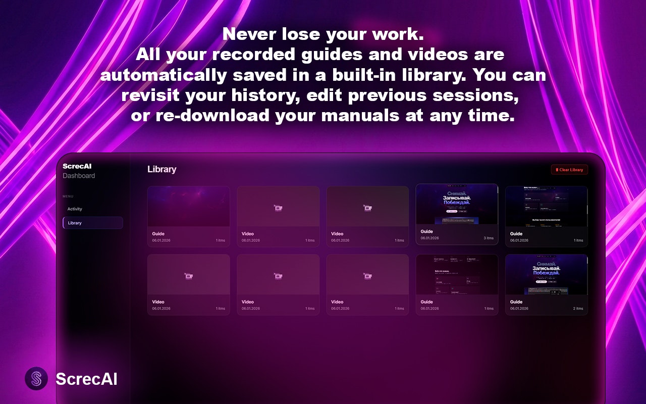 ScrecAI - Screenshot 4 showing product features and functionality