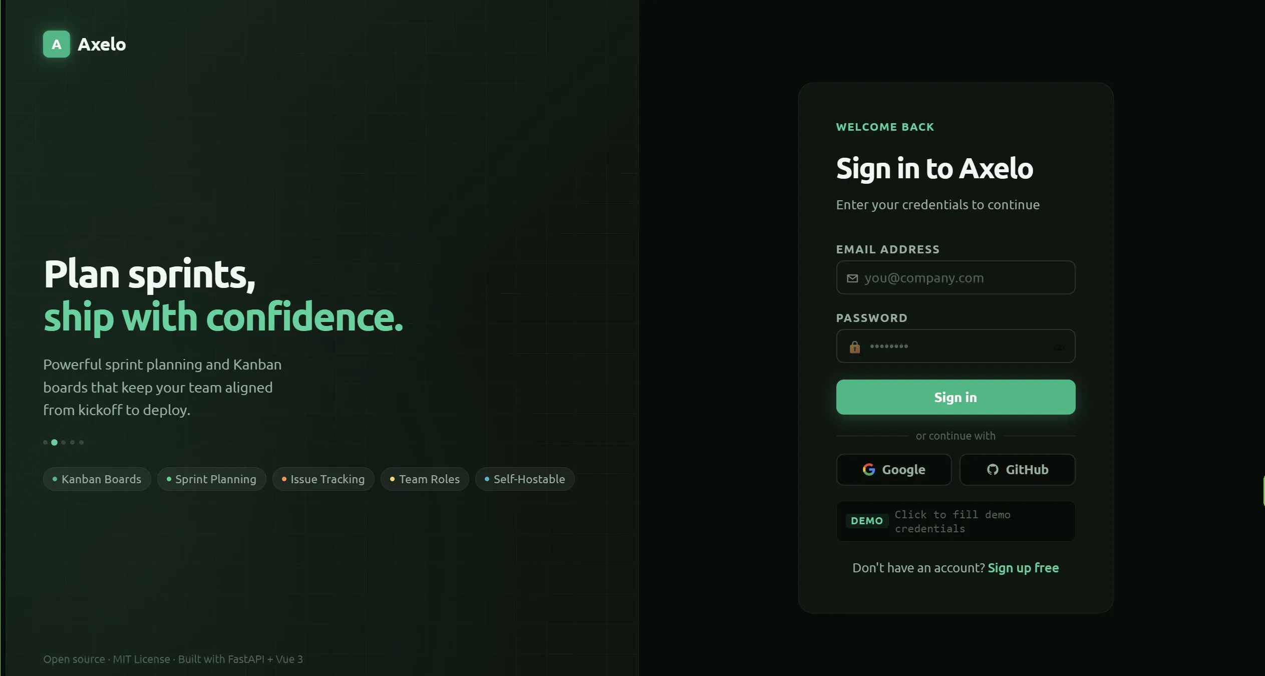 Banner del producto Axelo — Project Management