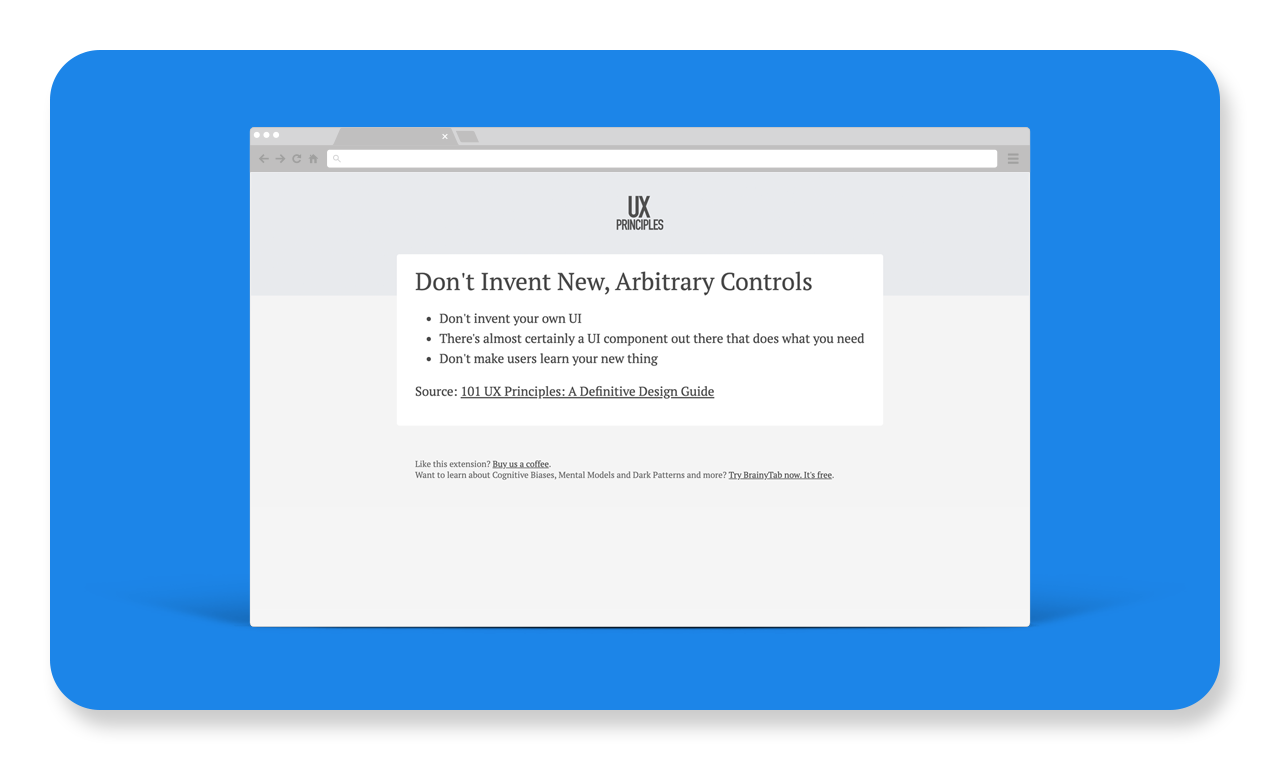 UX Principles Chrome Extension gallery image