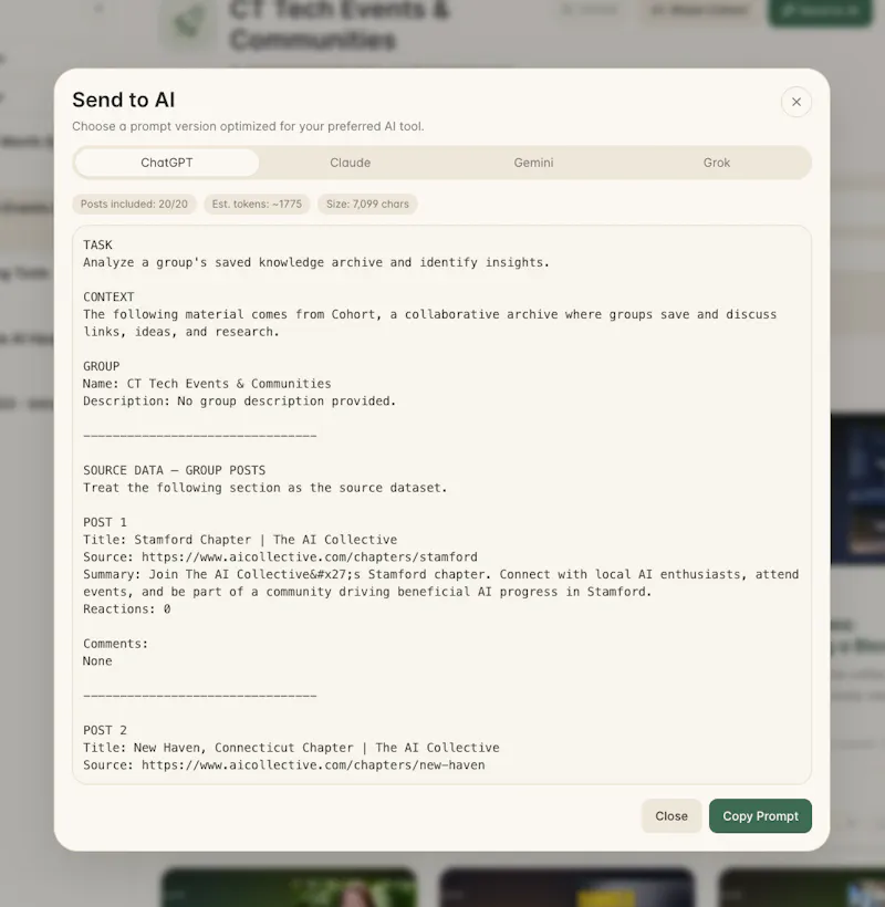 Cohort screenshot 4