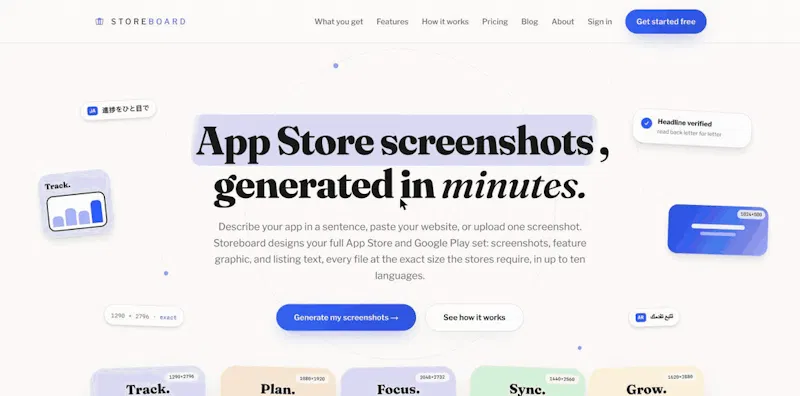 Storeboard screenshot 3