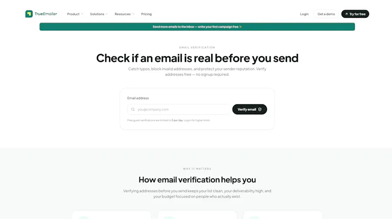 TrueEmailer screenshot 1