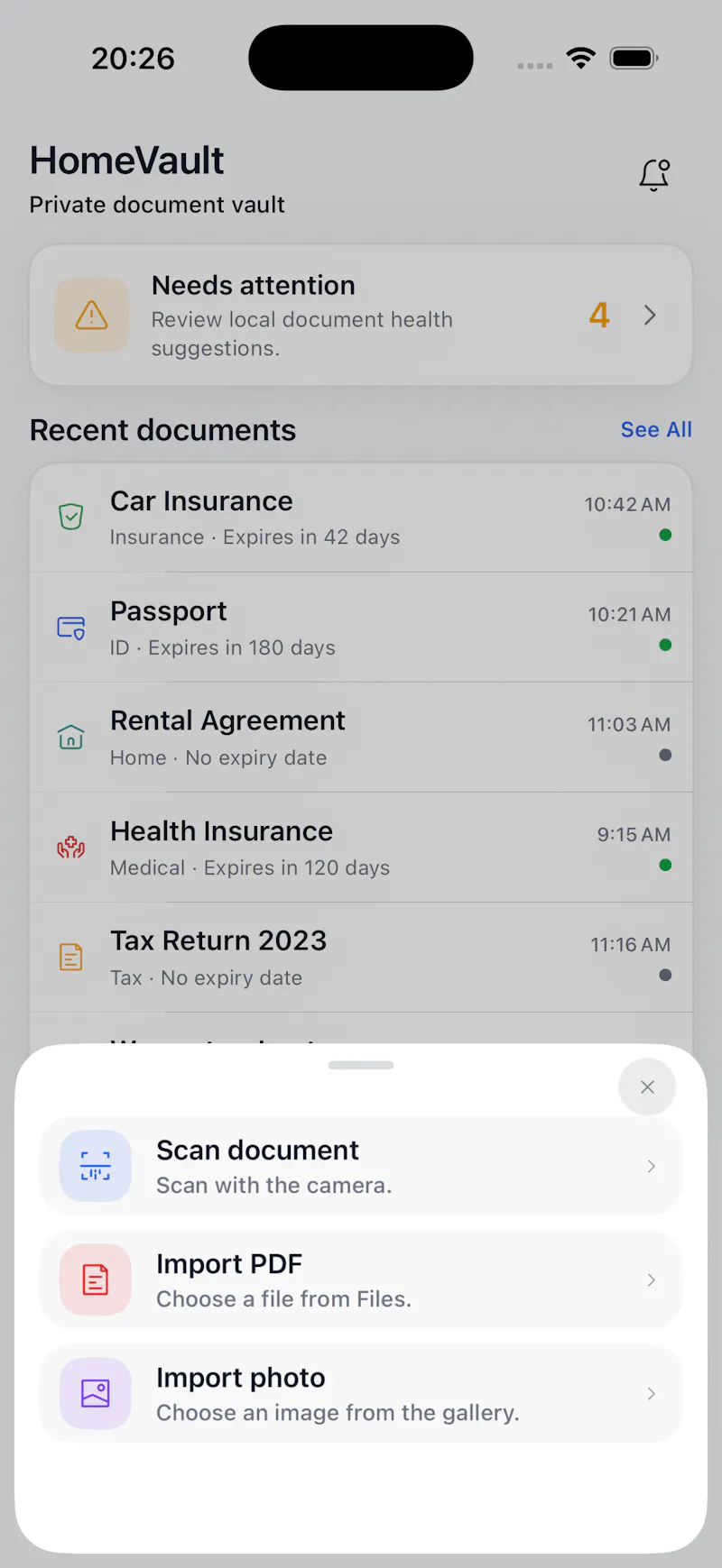 HomeVault screenshot 3