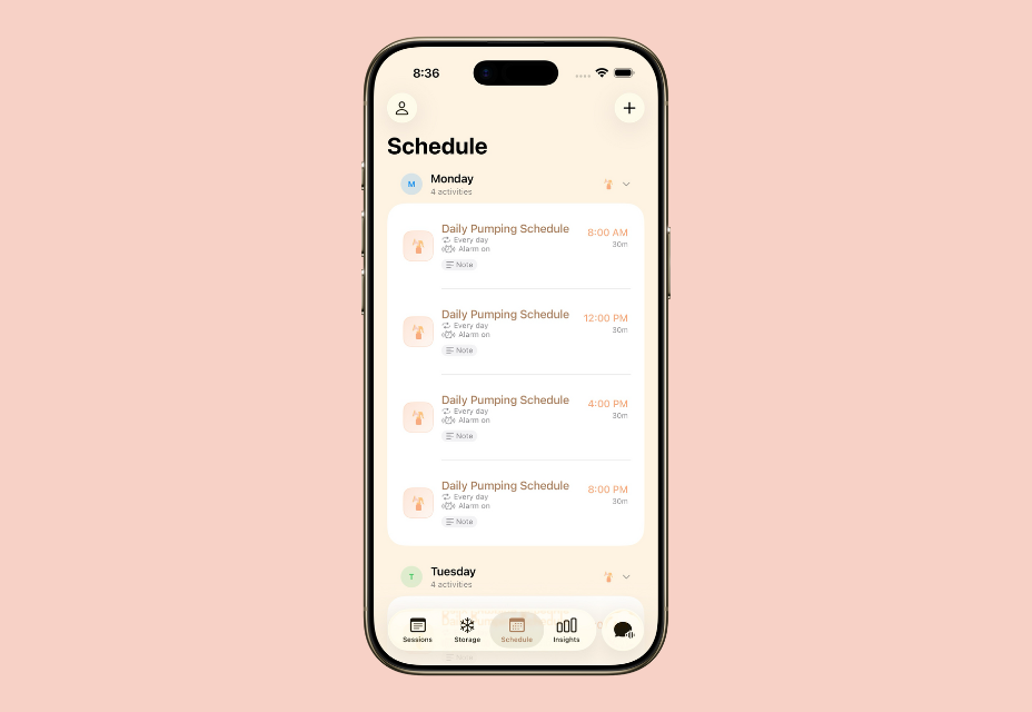 Diario del latte: alimentazione del bambino - App APP AMPION per il viaggio di alimentazione per bambini per nuovi genitori media 2