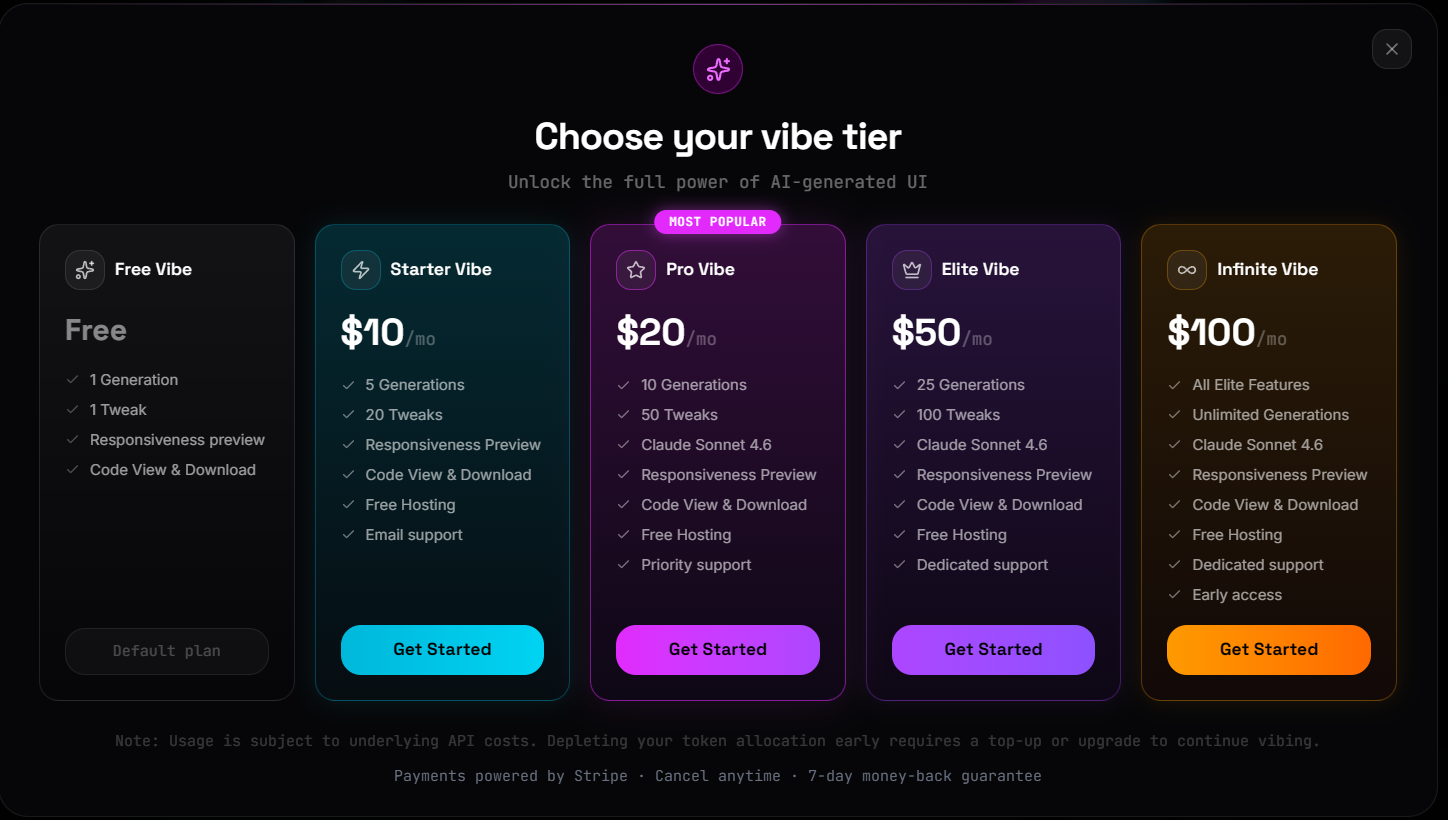 VibeUI gallery image