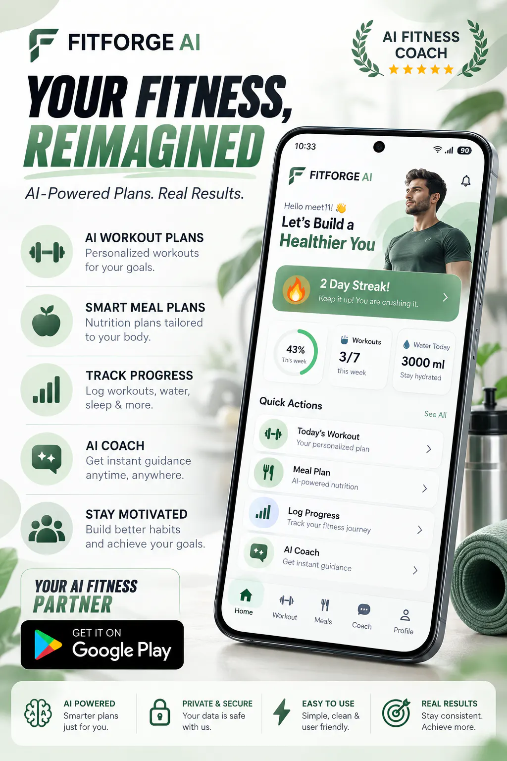 FitForge: AI Fitness & Diet gallery image