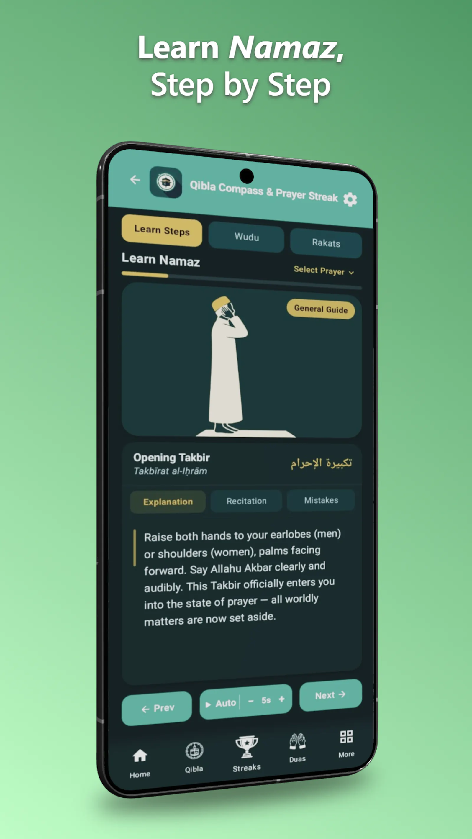 Qibla Compass & Prayer Streak screenshot 3