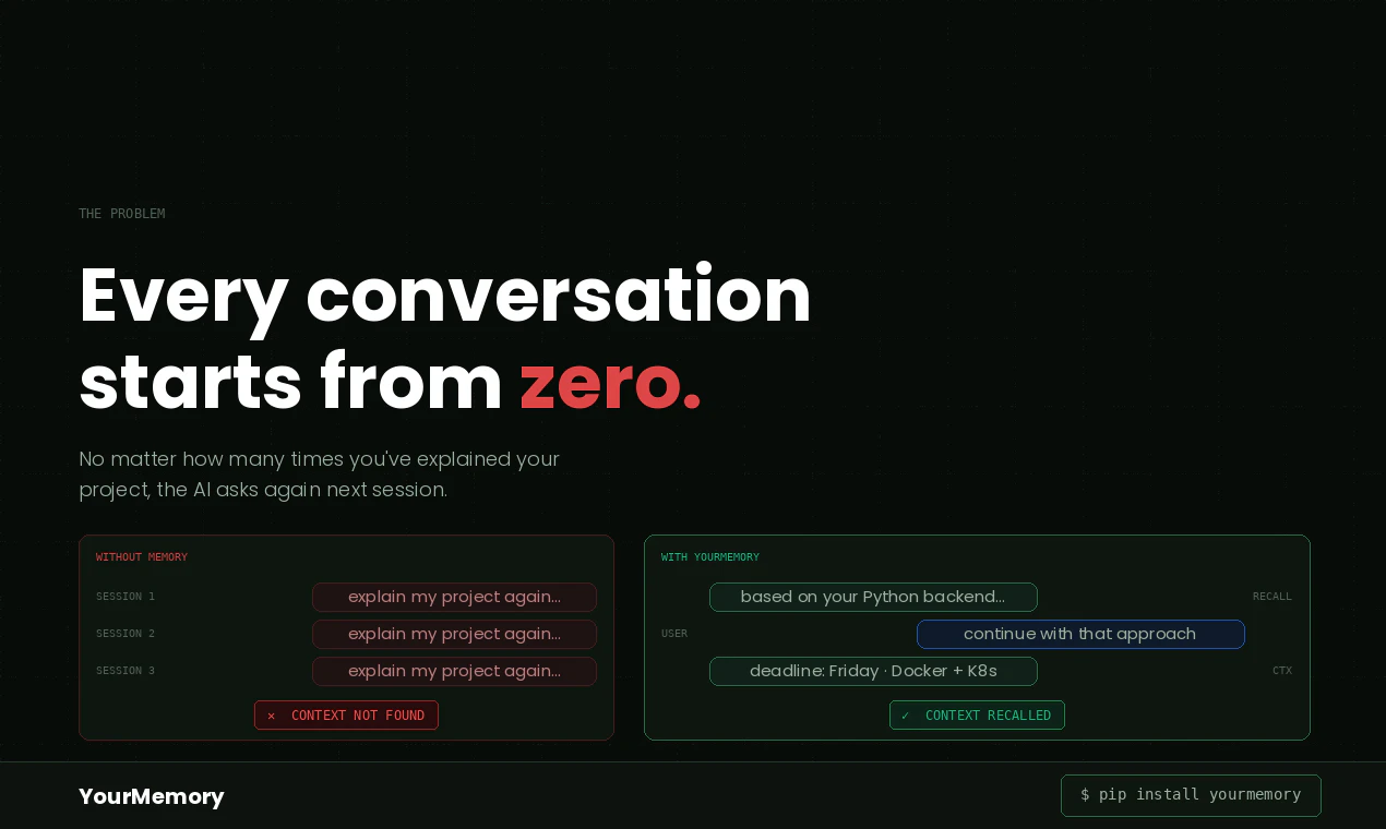 YourMemory screenshot 2
