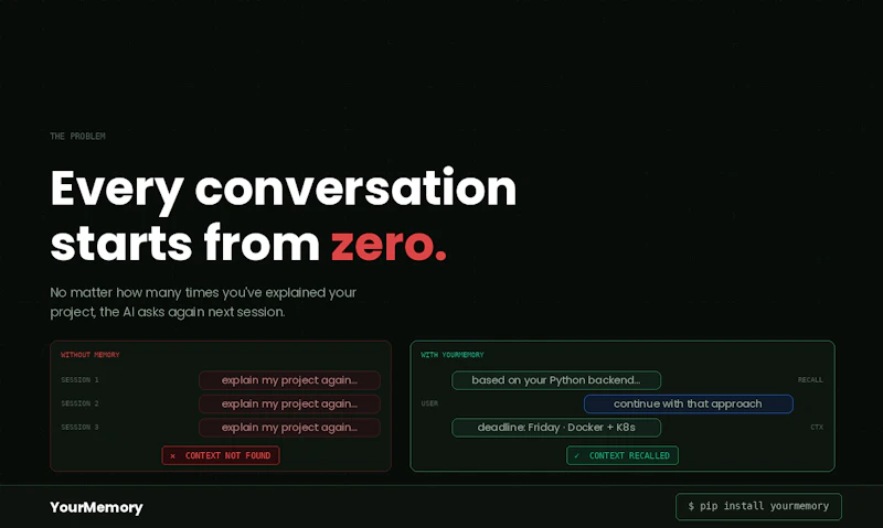 YourMemory screenshot 3