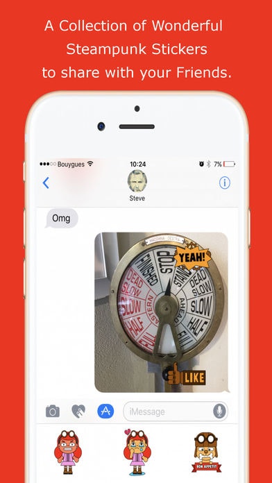 1$ Steampunk Junkies iMessage Sticker Pack gallery image