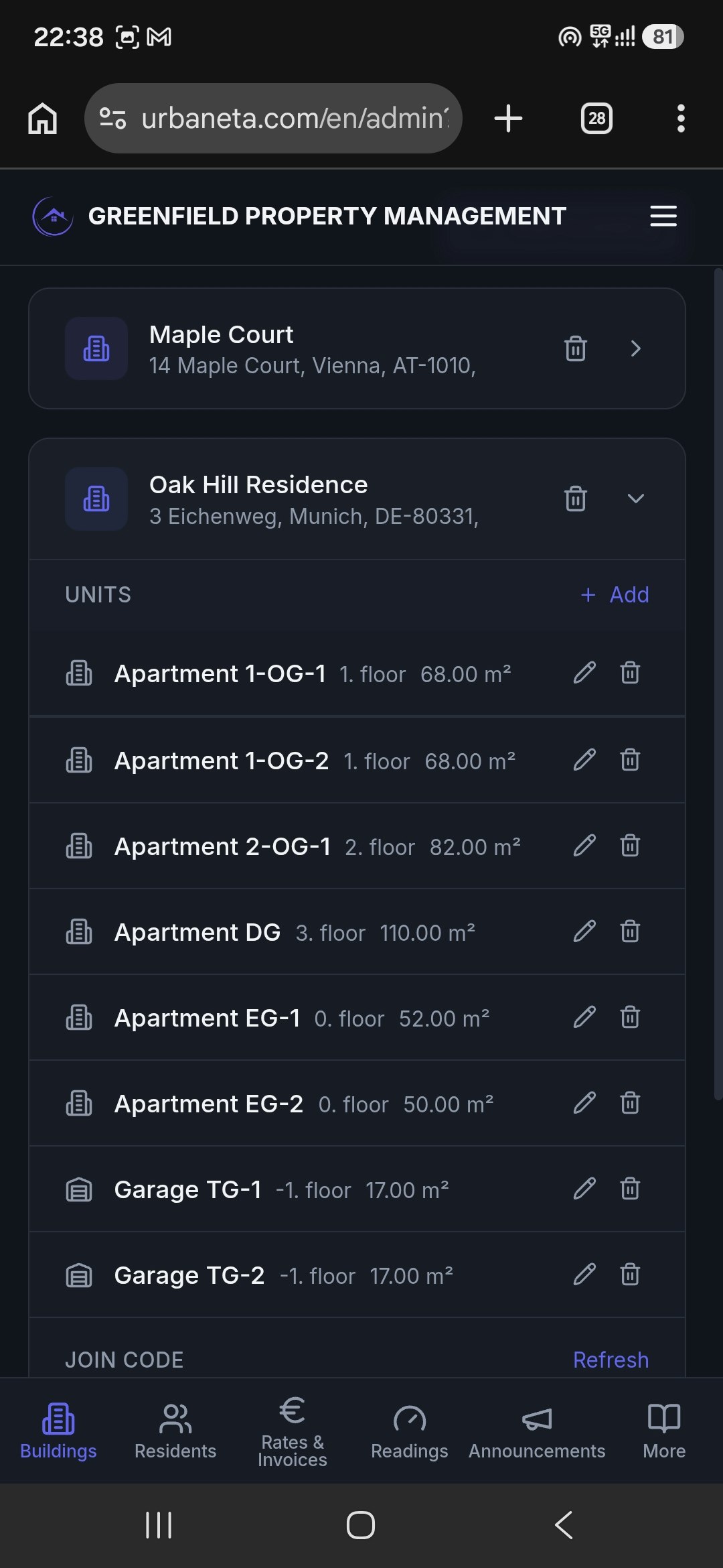 Urbaneta — Property Management Platform gallery image