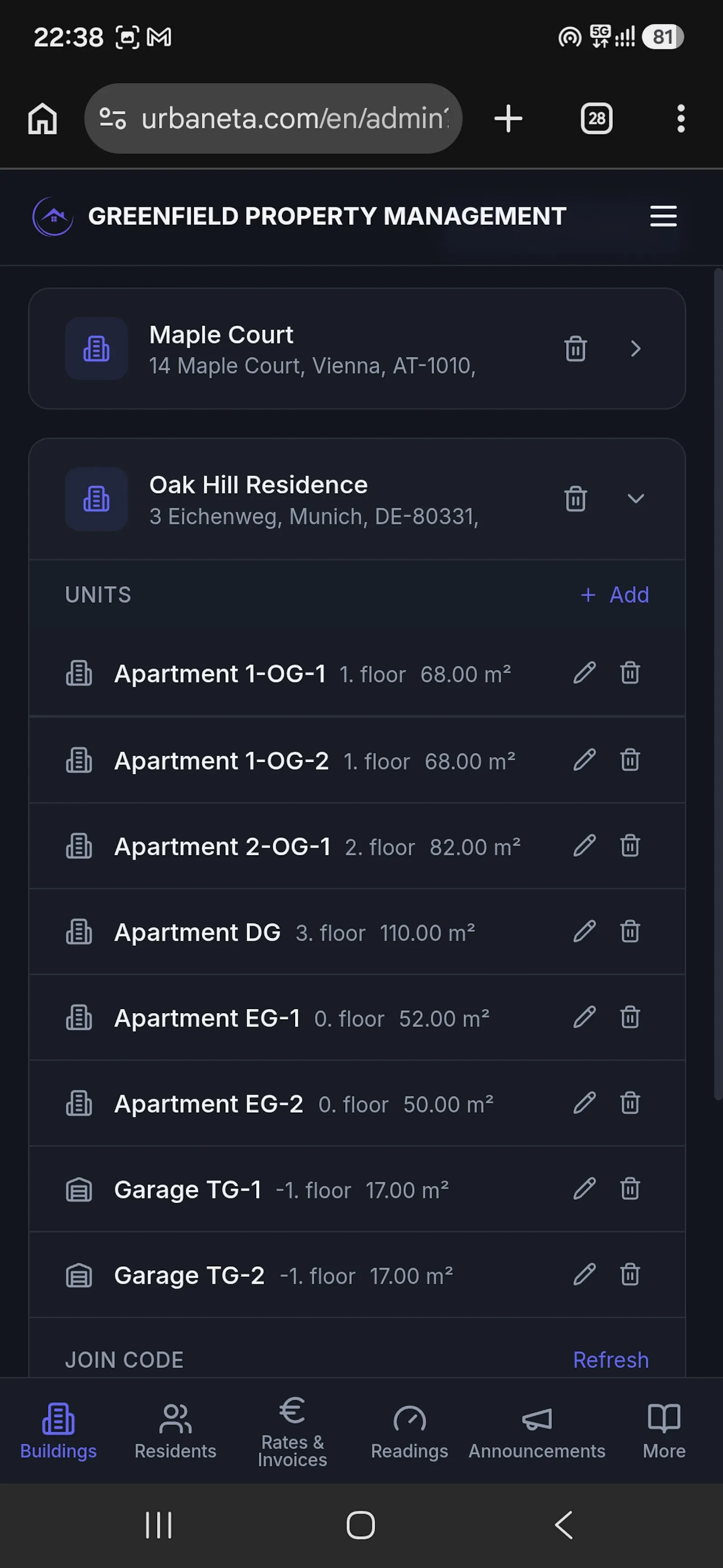 Urbaneta — Property Management Platform screenshot 8