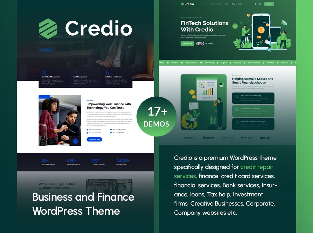 เครดิต - ธีม WordPress ด้านการเงินธุรกิจและเครดิต media 3