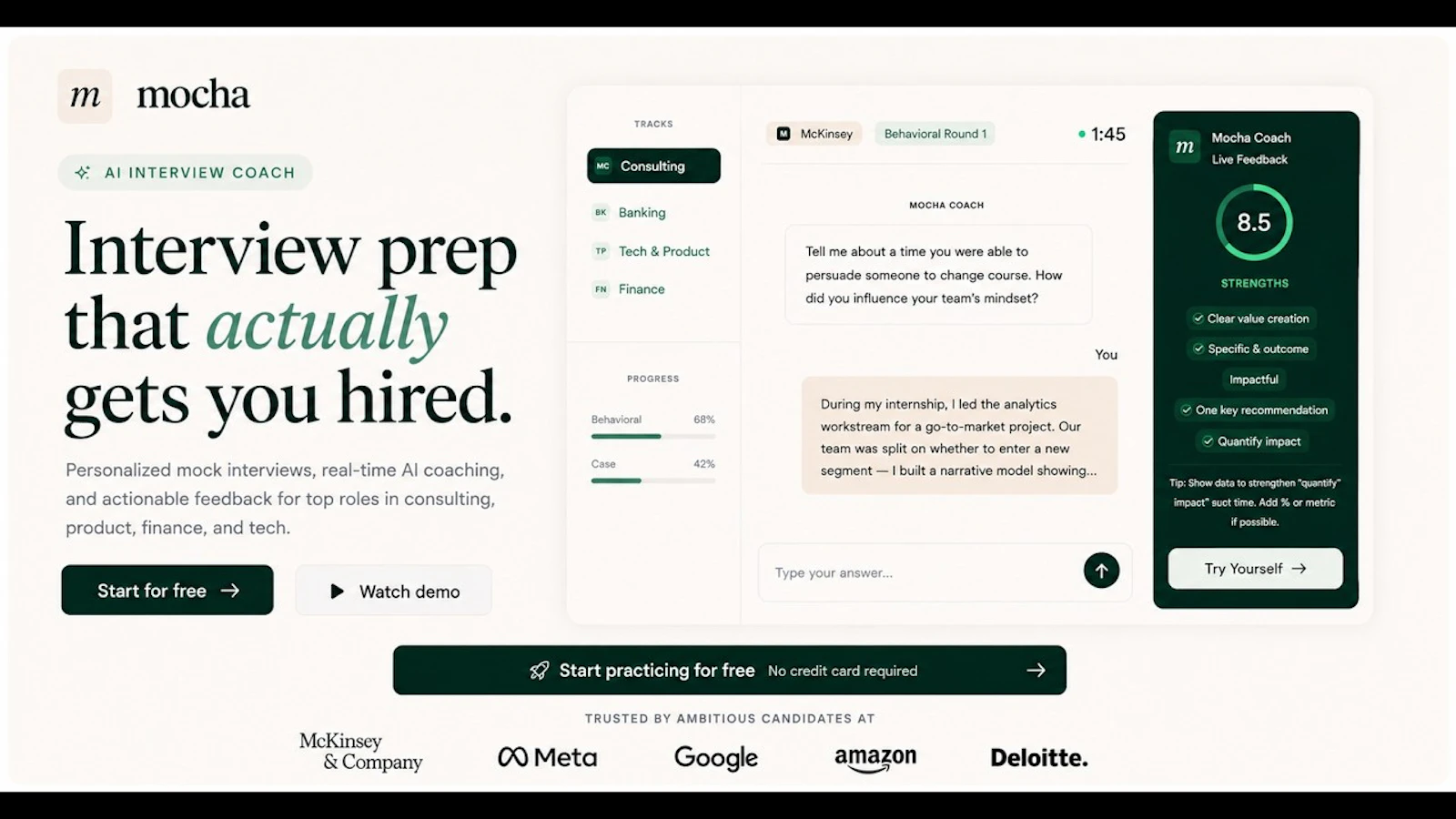 Mocha screenshot 1 (video preview)